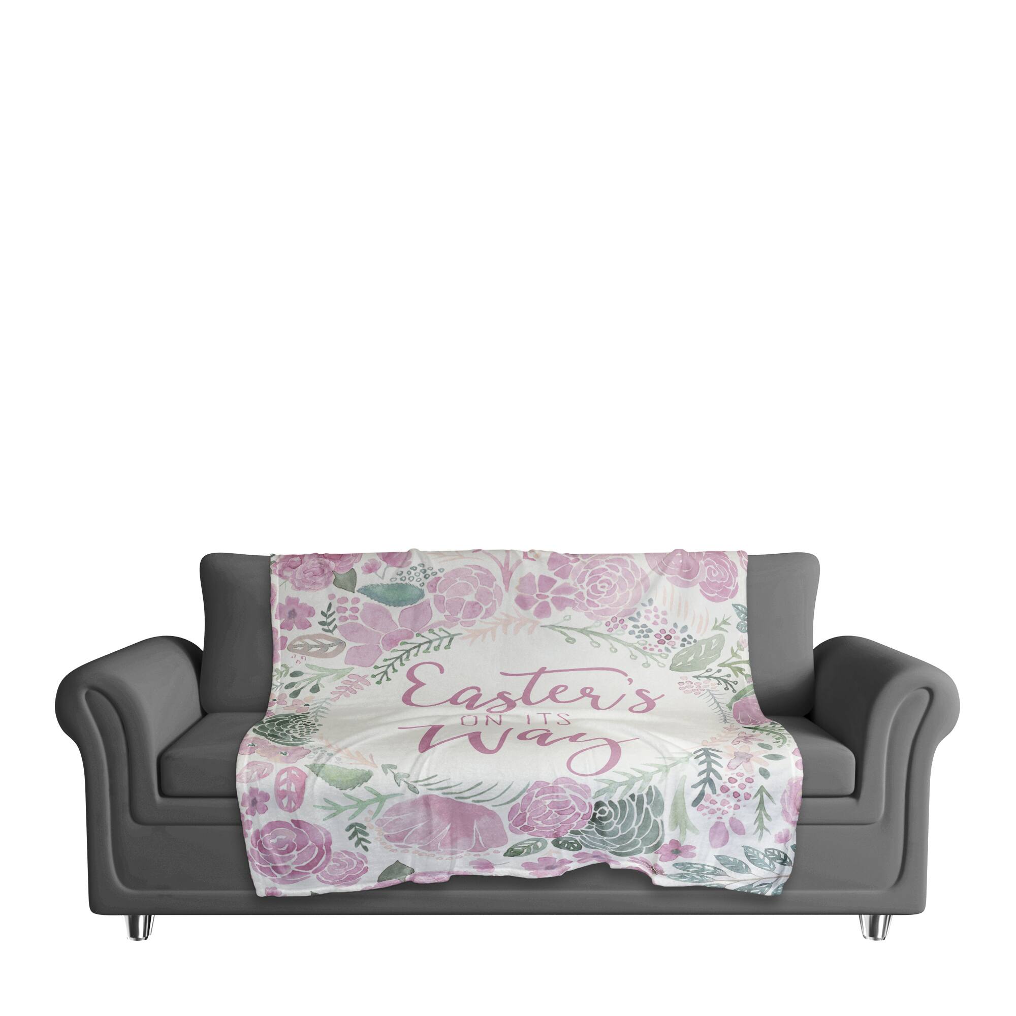 Easter's On Its Way Throw Blanket