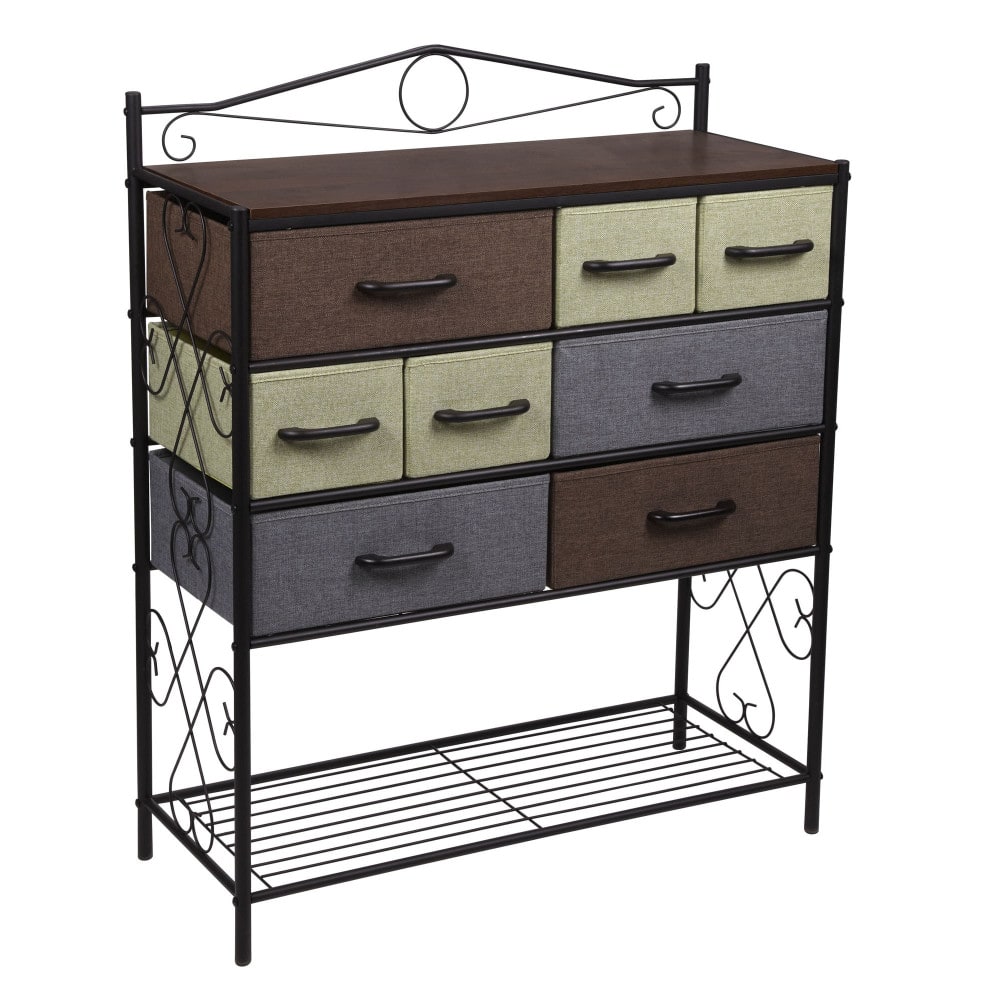 Household Essentials Victoria 8-Drawer Dresser with Shelf