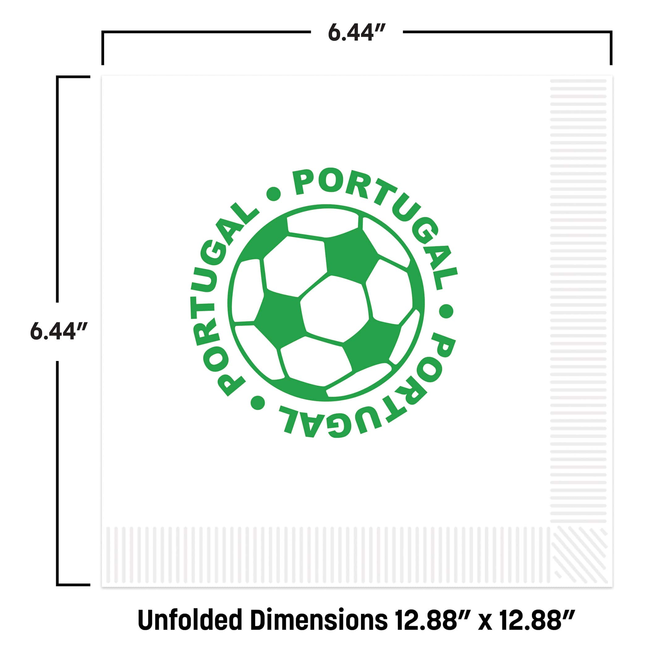 Portugal Soccer Luncheon Napkins, 32ct.