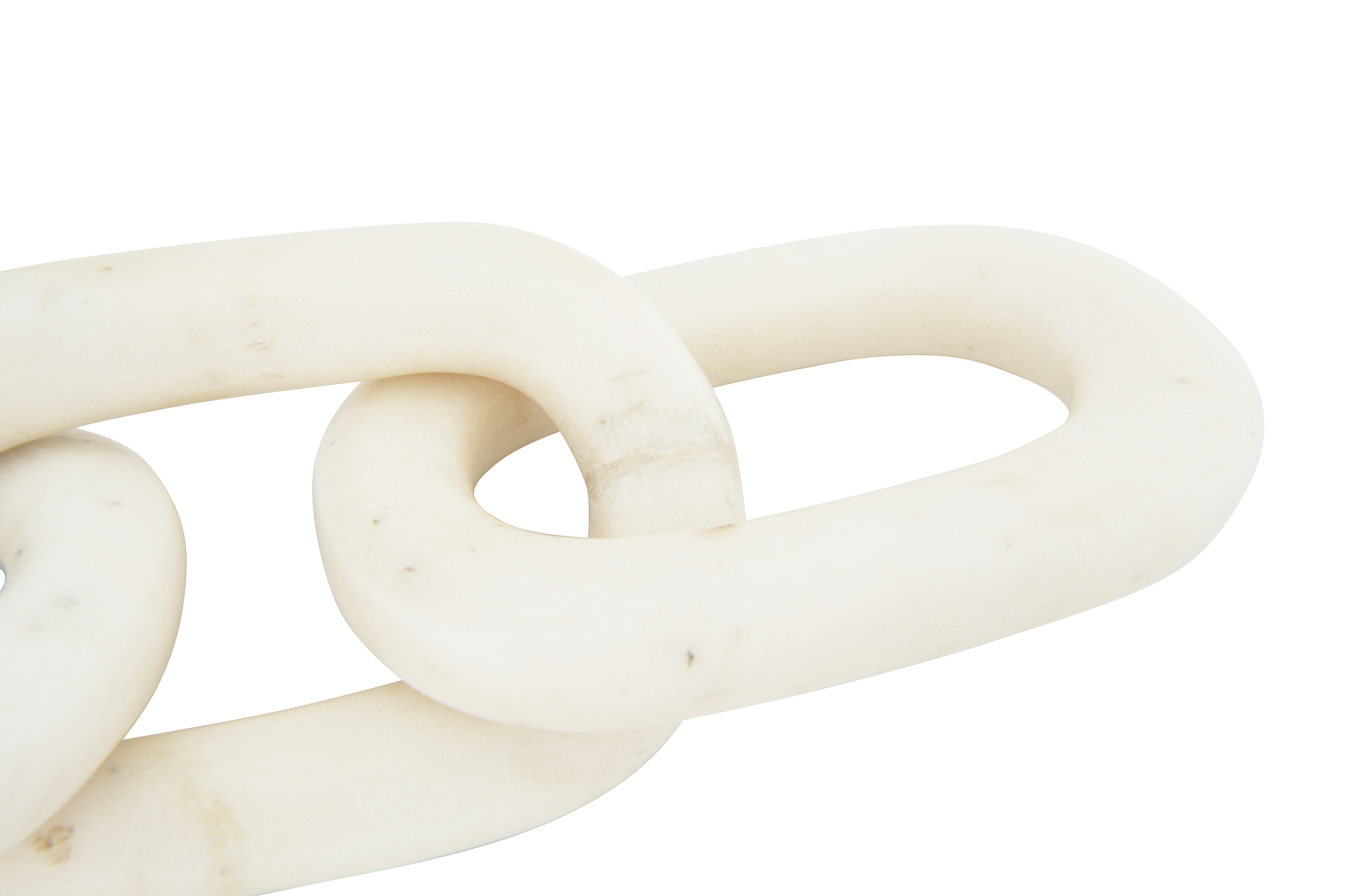 Hello Honey® 13" Decorative Marble Chain Link Figurine