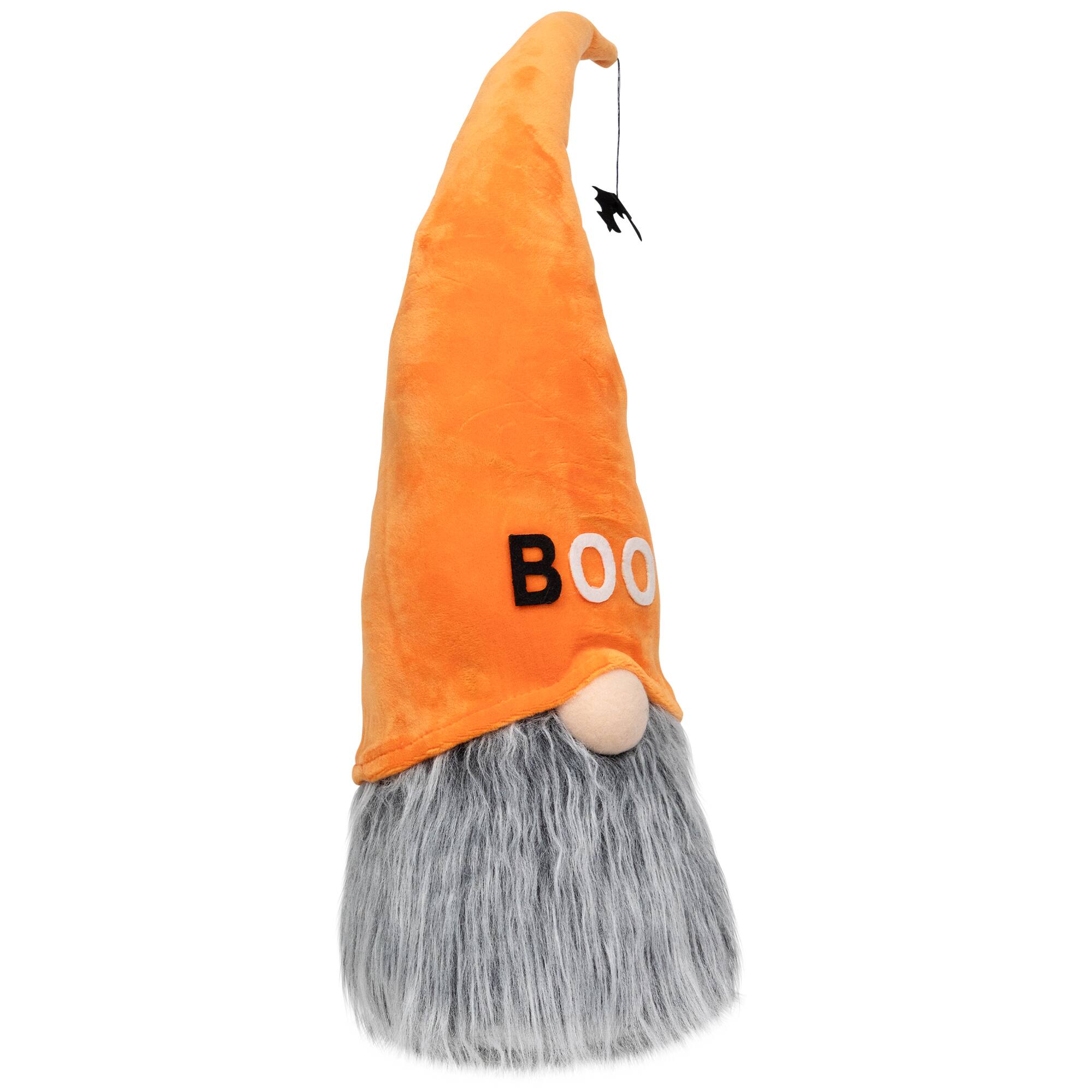 8" Flying Bat "Boo" Standing Halloween Gnome
