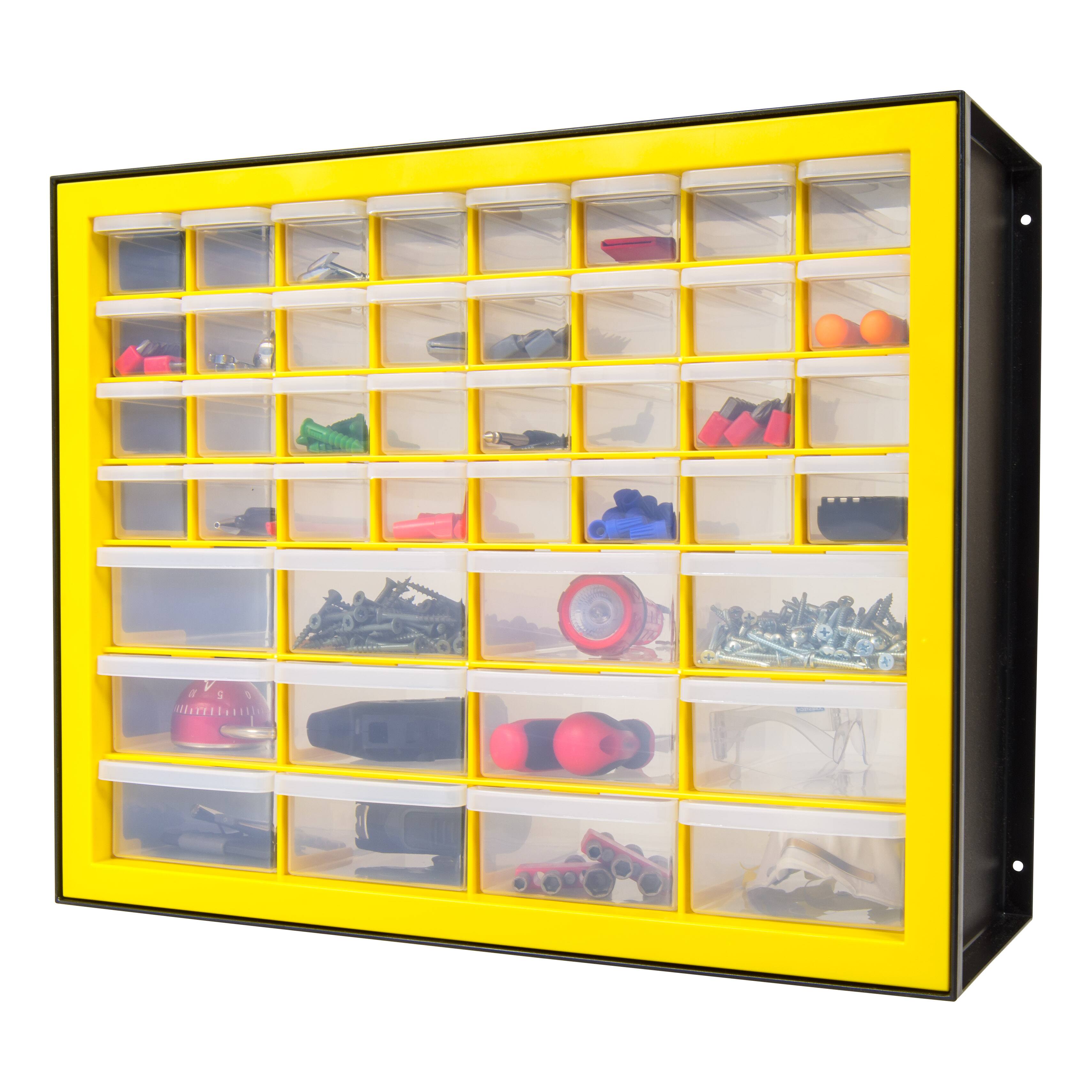 IRIS® Yellow & Black 44-Drawer Parts Cabinet