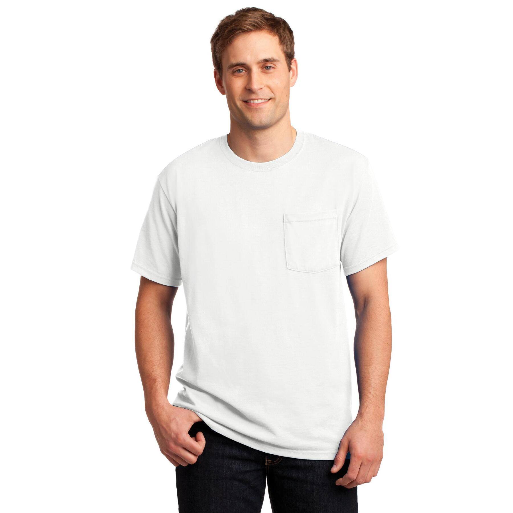 JERZEES® DRI-POWER® 50/50 Cotton/Poly Pocket T-Shirt