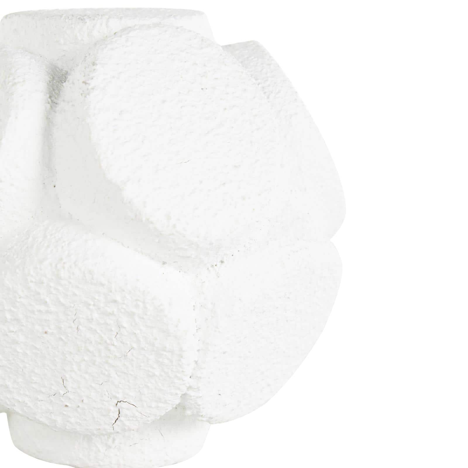 White Resin Textured Orbs Set
