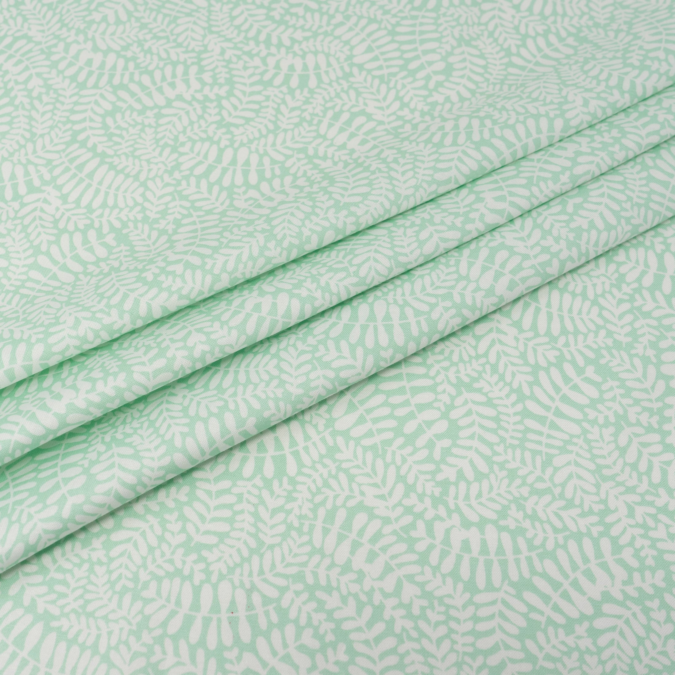 Stitch & Sparkle Modern Scandinavian Leafs Cotton Fabric