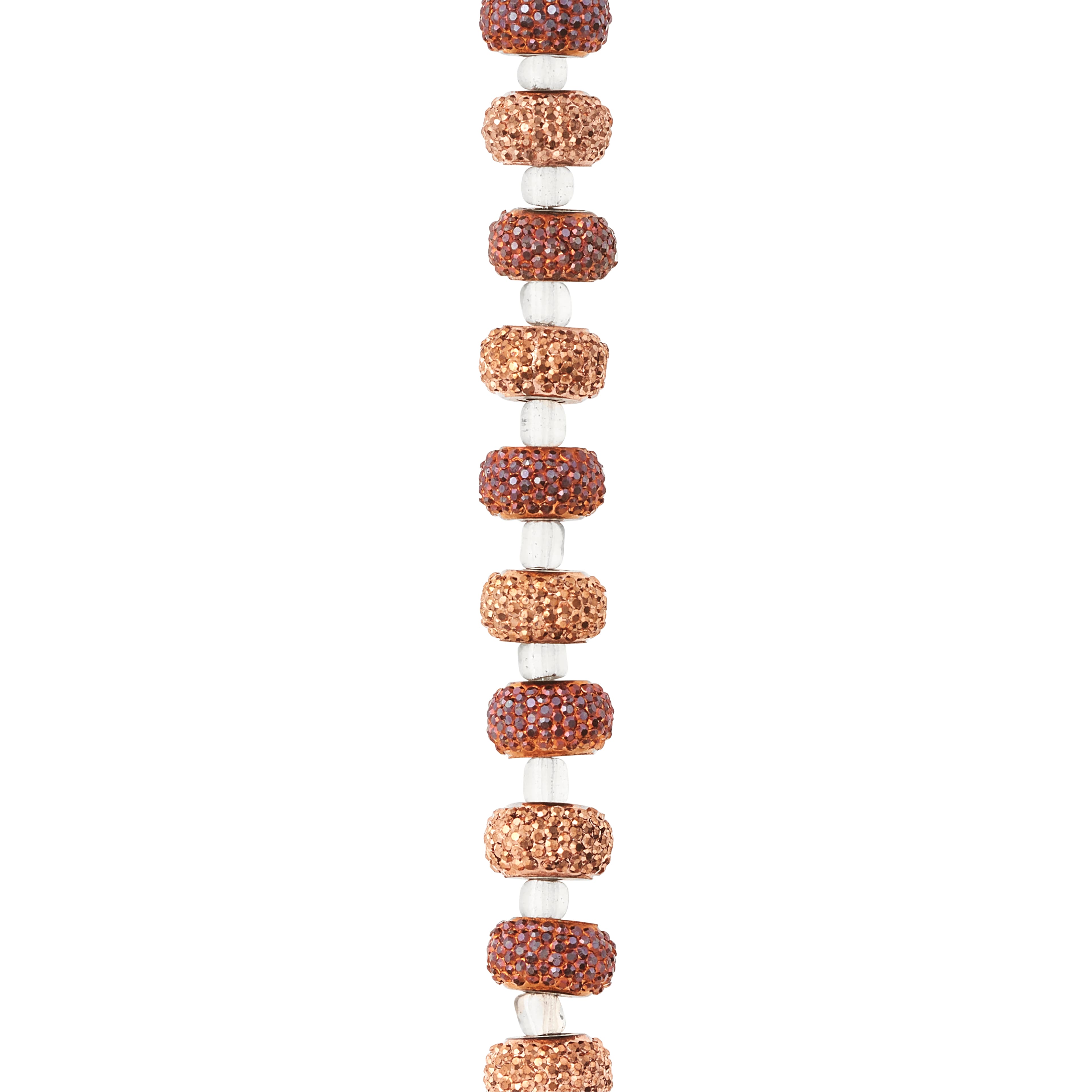 Amber Acrylic Rondel Beads, 10mm by Bead Landing™