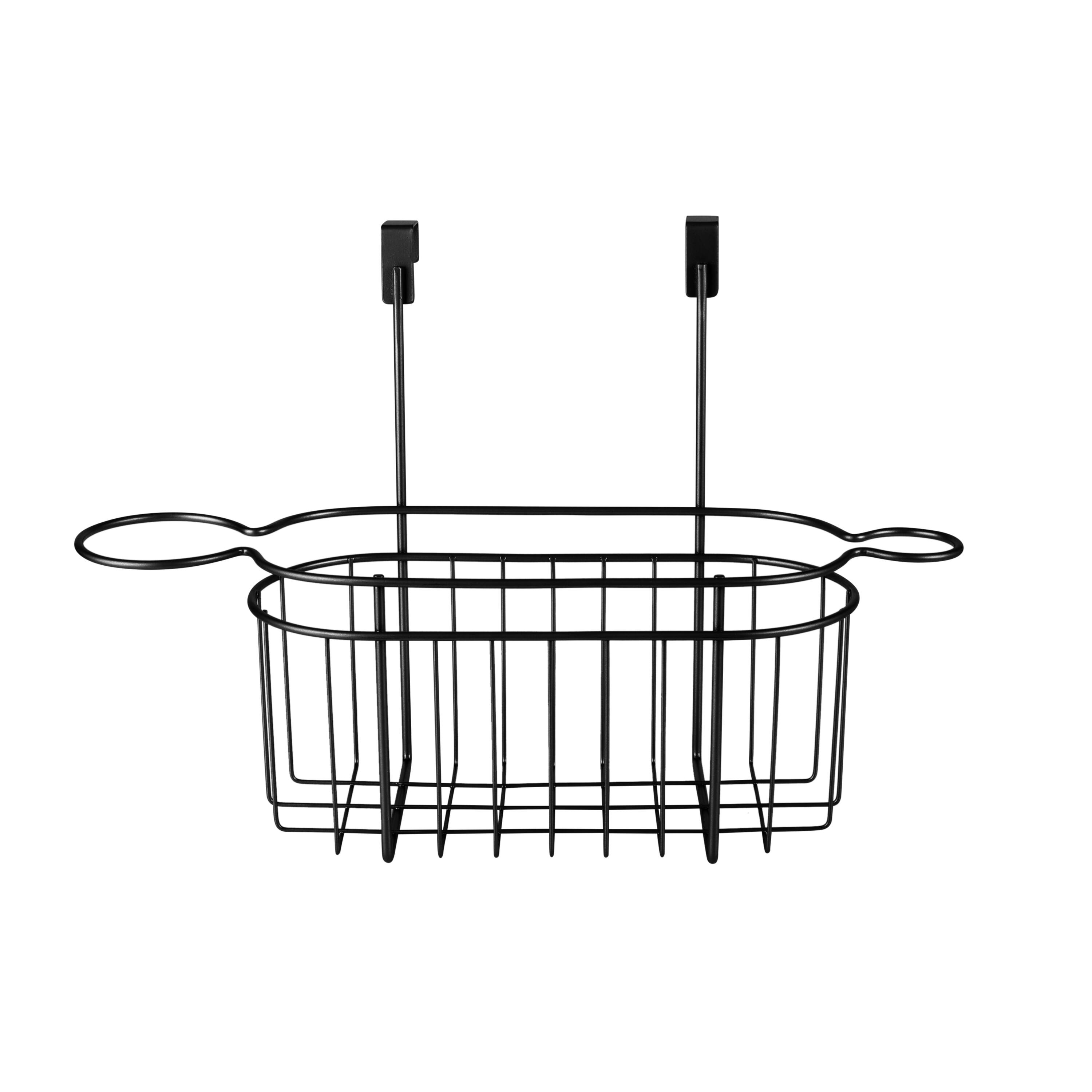 Bath Bliss Black Over the Cabinet Hair Tool Organizer