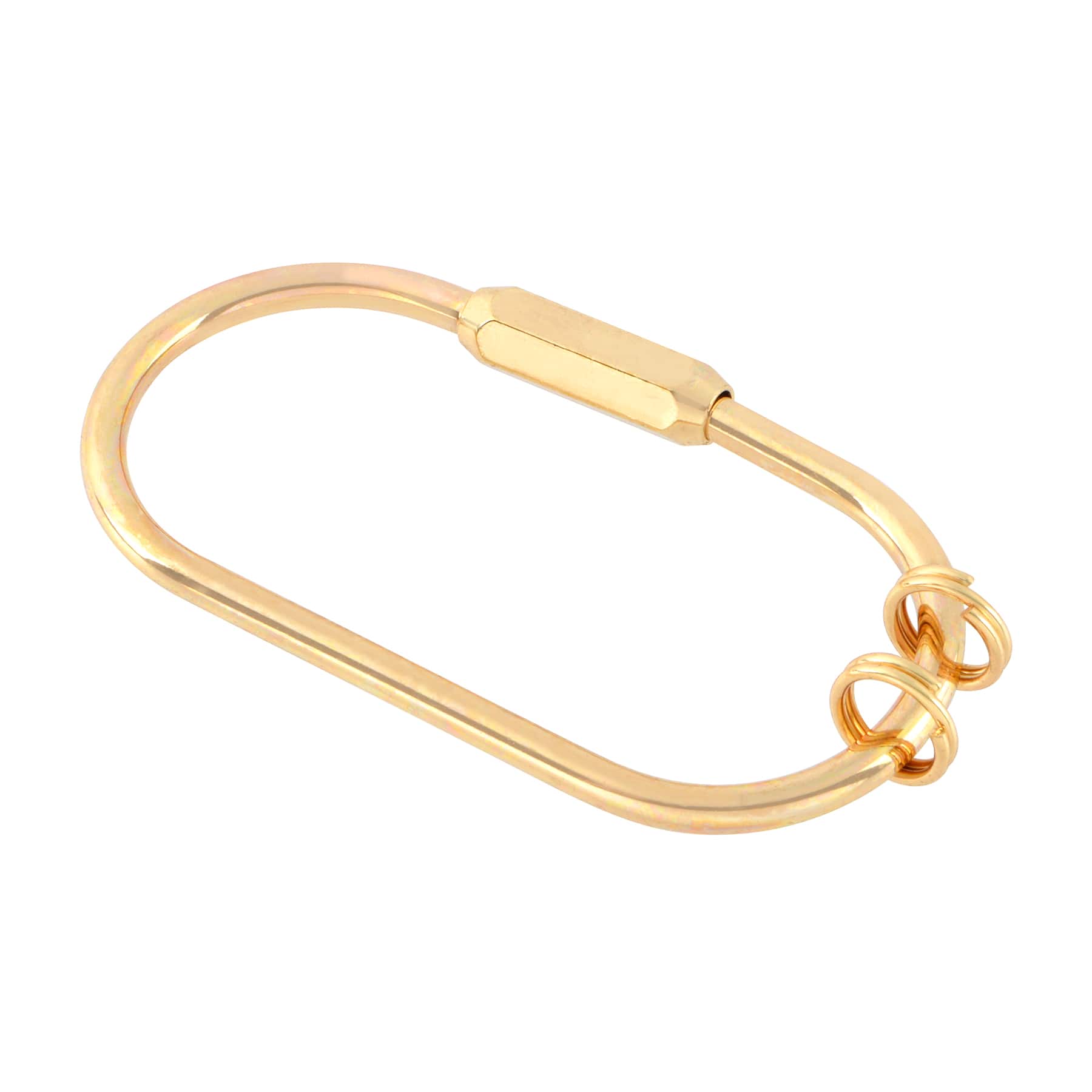 Gold Oval Clasp Charm Connector by Bead Landing™
