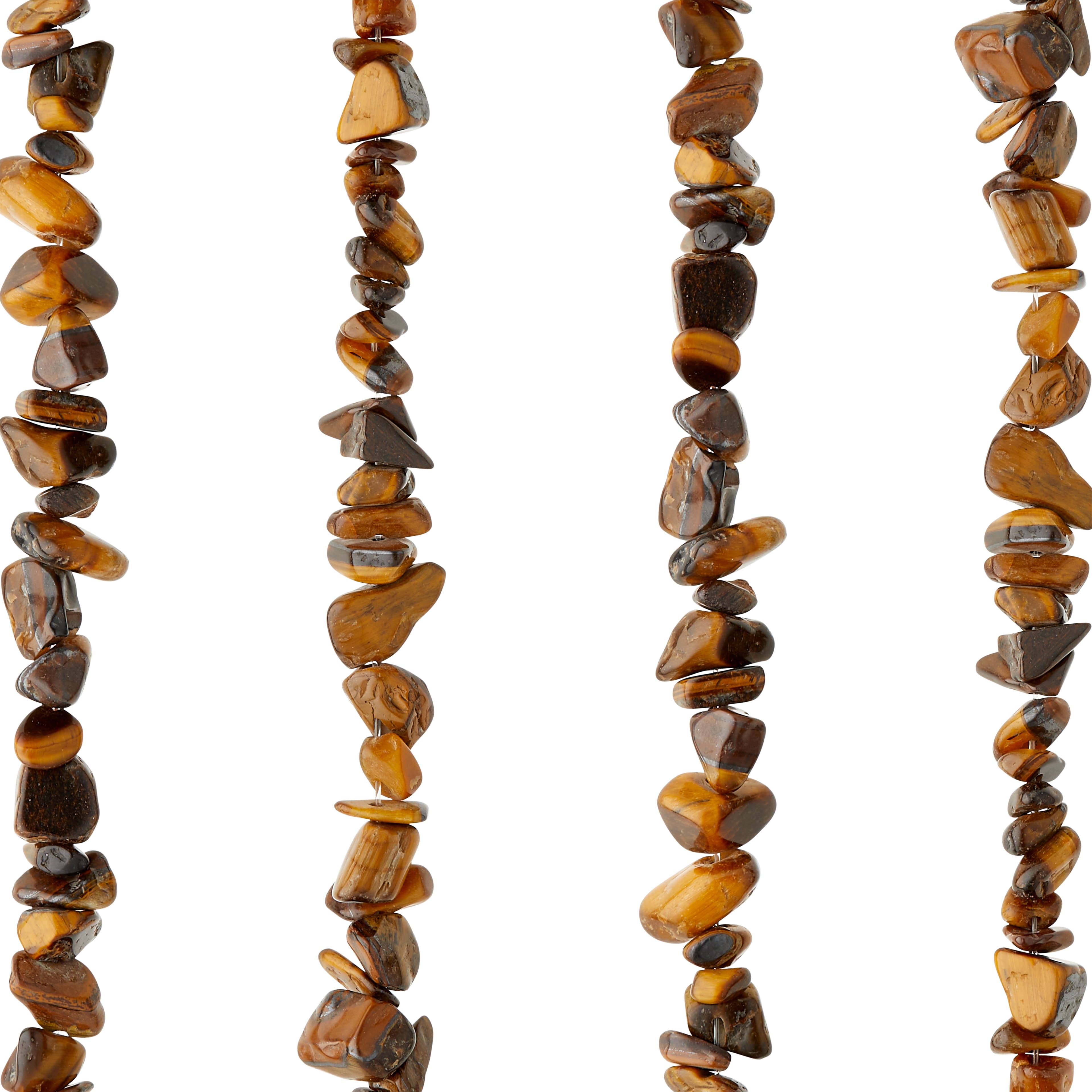 12 Pack:  Tiger Eye Chip Beads, 7mm by Bead Landing™