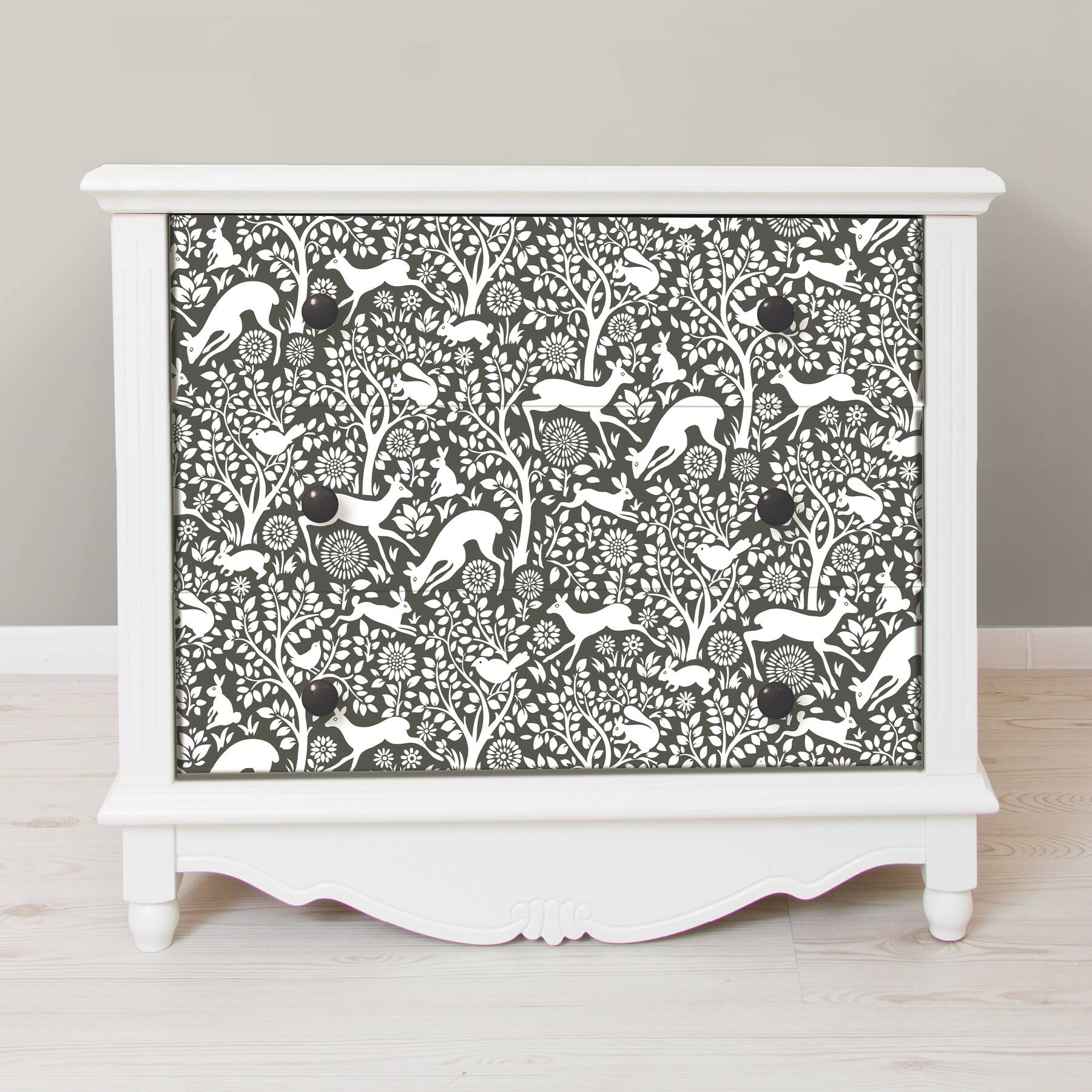 NuWallpaper Charcoal Merriment Peel & Stick Wallpaper