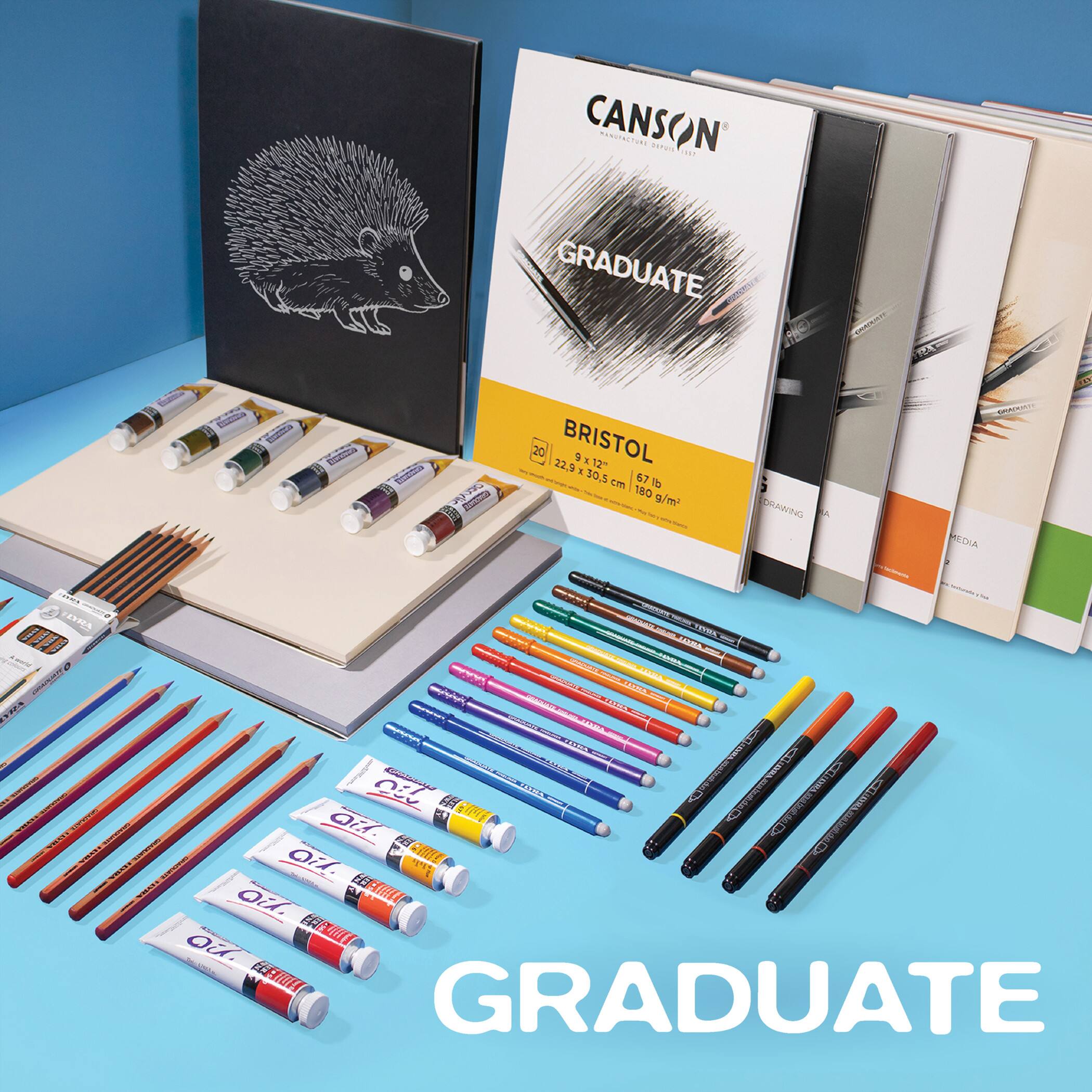 Canson® Graduate 9" x 12" Black Mixed Media Pad