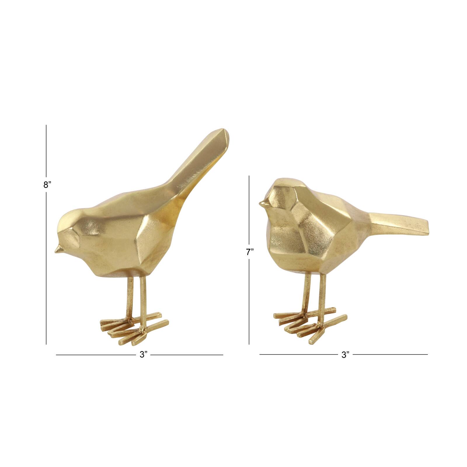 CosmoLiving by Cosmopolitan Modern Polystone Bird Sculpture Set