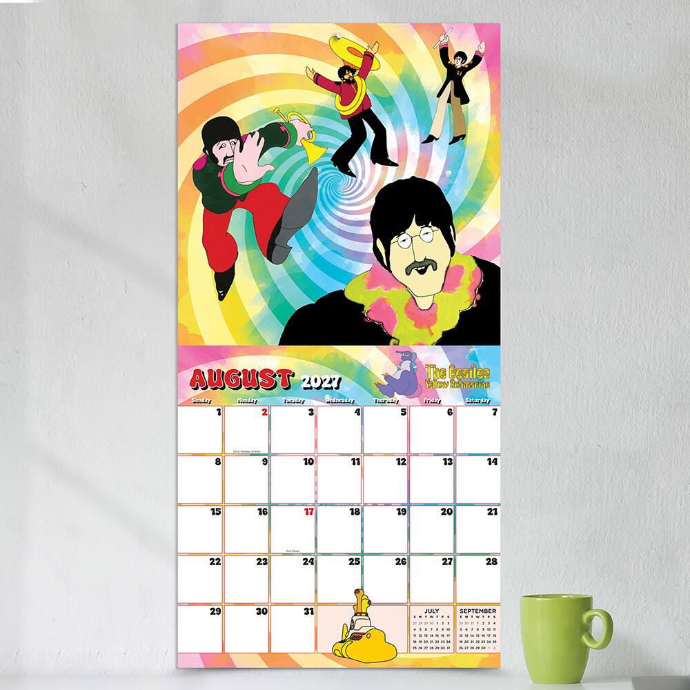 2027 The Beatles: Yellow Submarine Wall Calendar