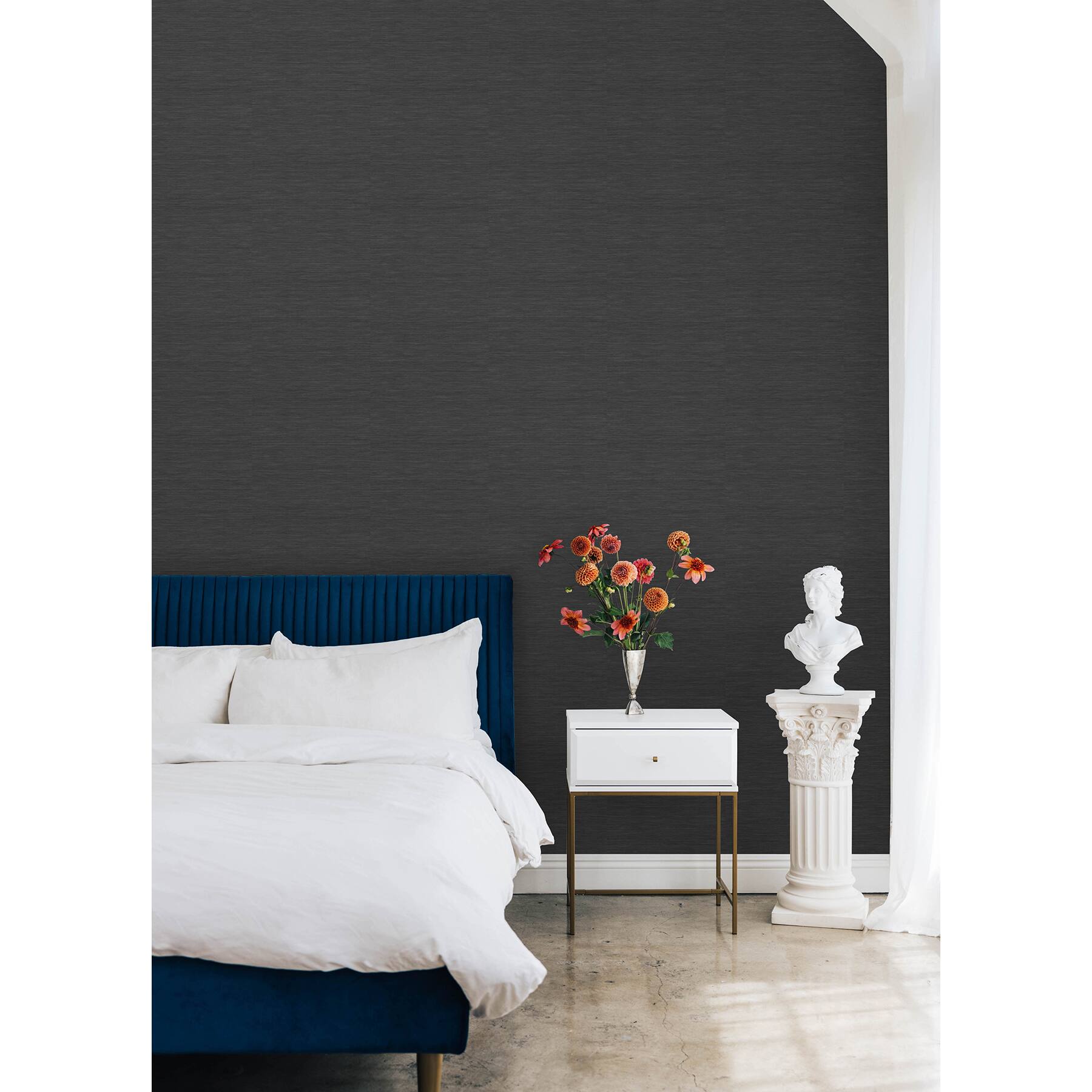 RoomMates Mr. Kate Stella Grasscloth Peel & Stick Wallpaper