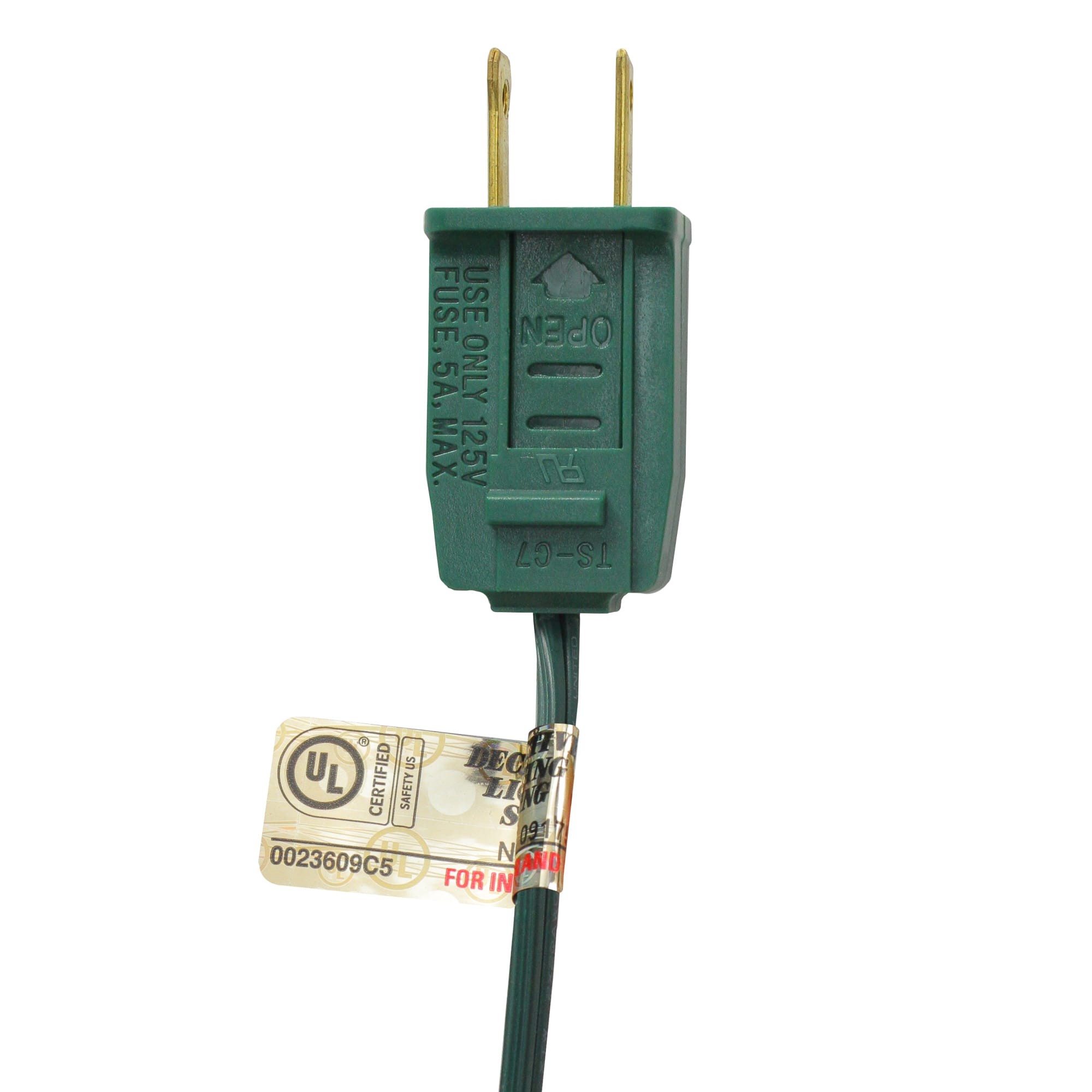 25ct. C7 Christmas String Lights with Green Wire
