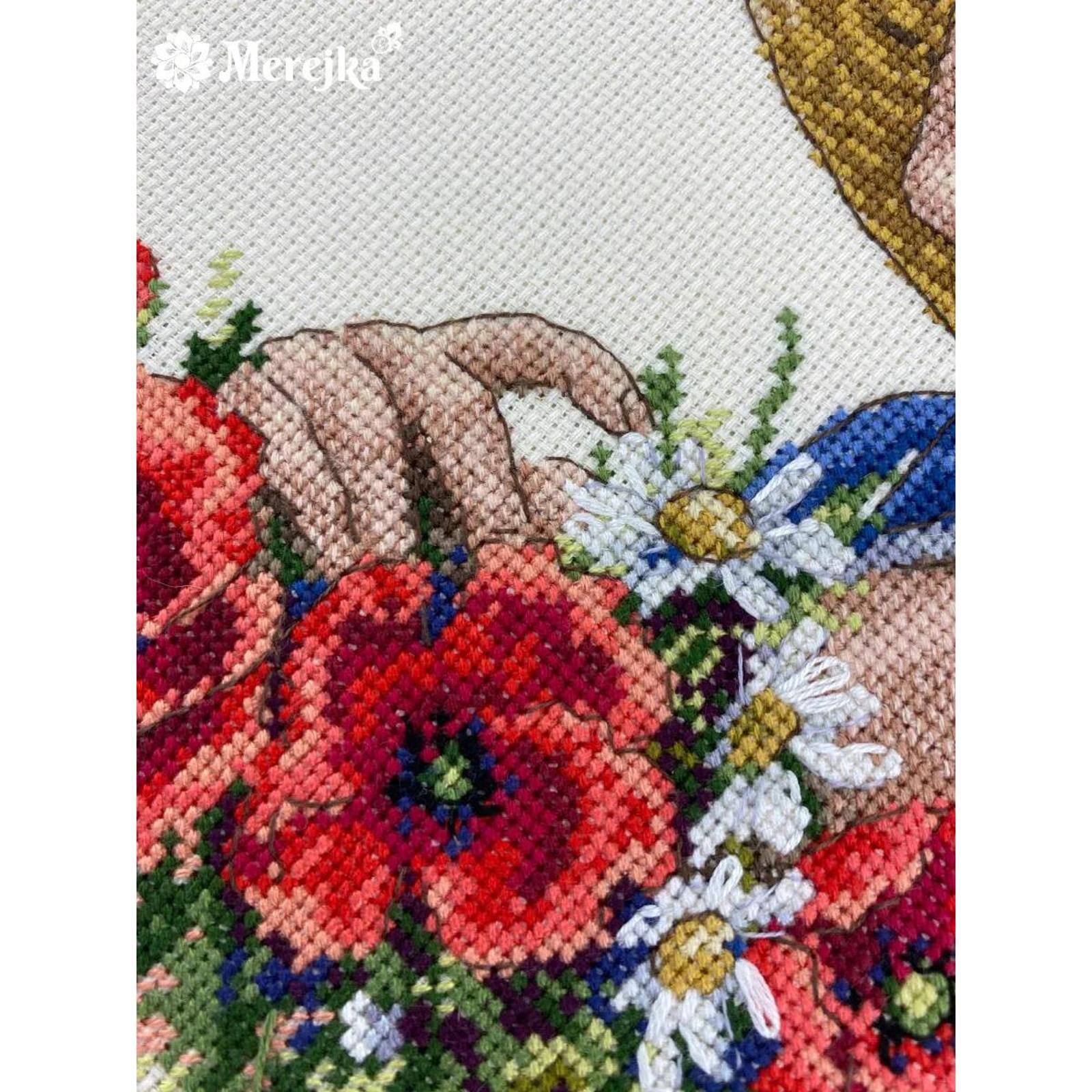 Merejka Flower Hat Counted Cross Stitch Kit
