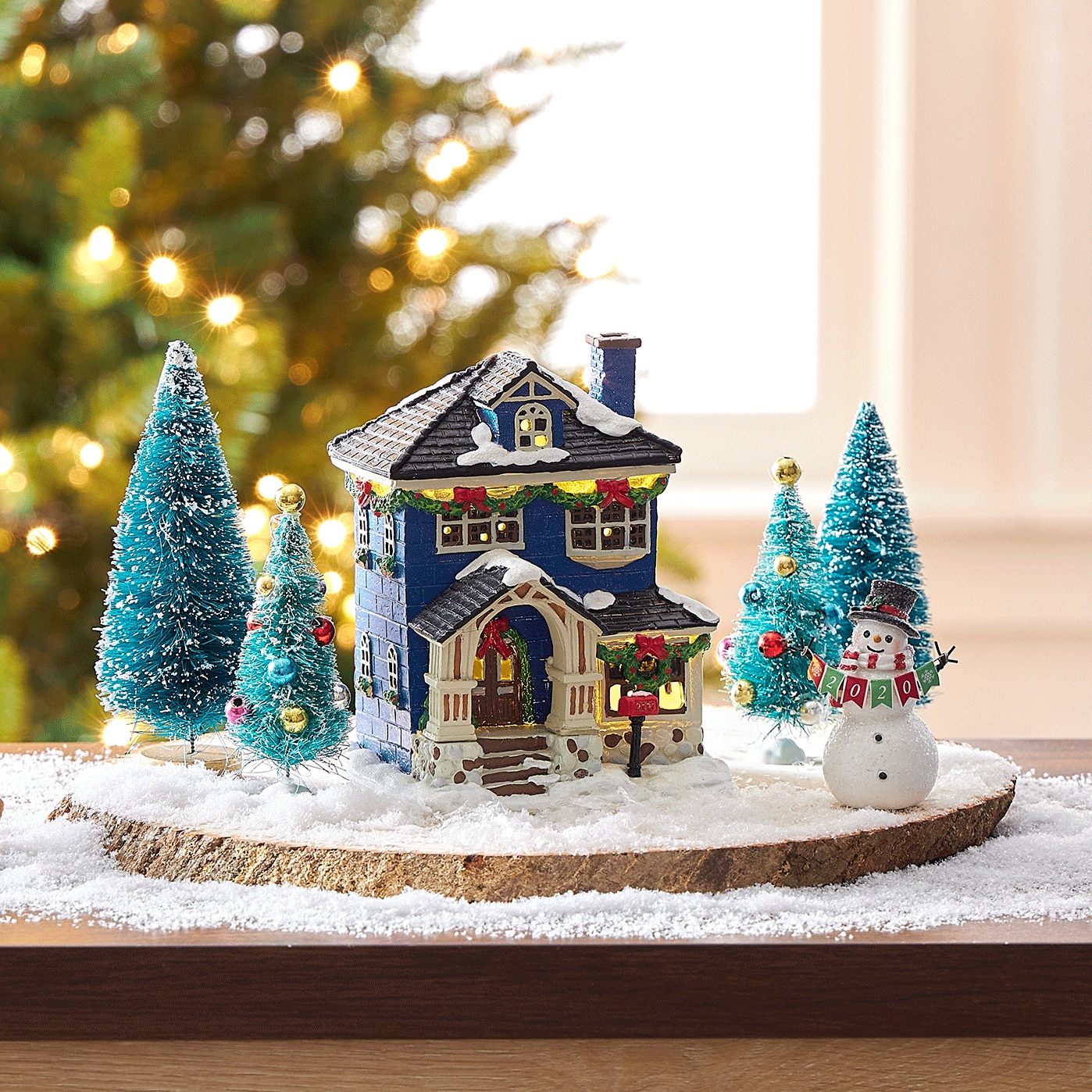 Mini village de Noël en plein air Trésors minuscules