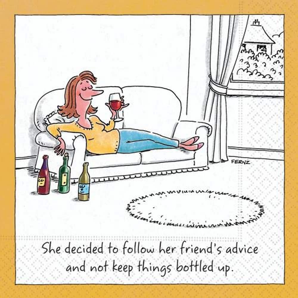 JAM Paper Keep Things Bottled Up Cocktail Napkins, 40ct.