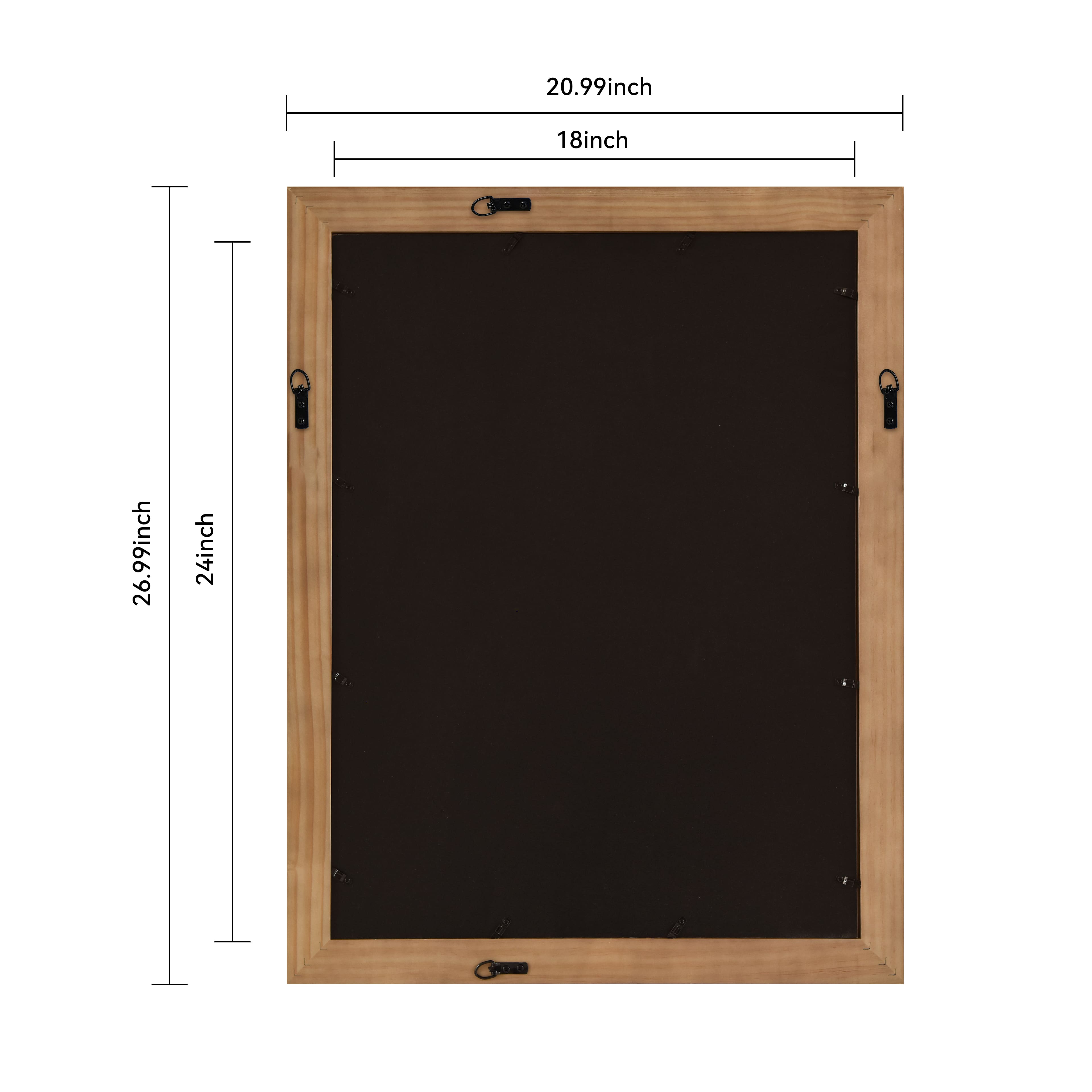 Home Warm Natural Multi Stepped Pinewood Wall Frame with Mat by Ashland®