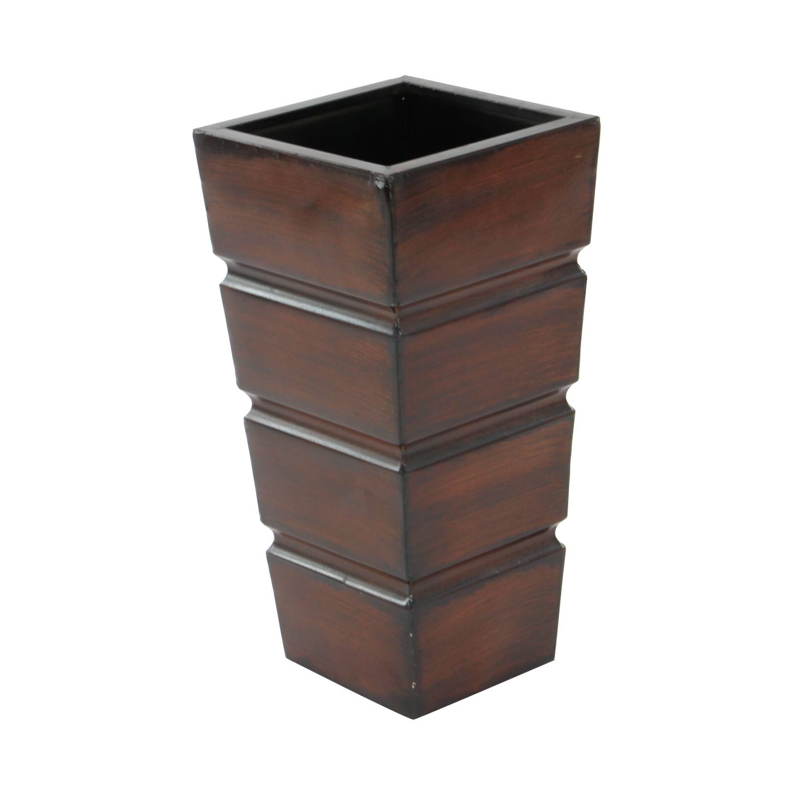 Brown Metal Rustic Planter Set