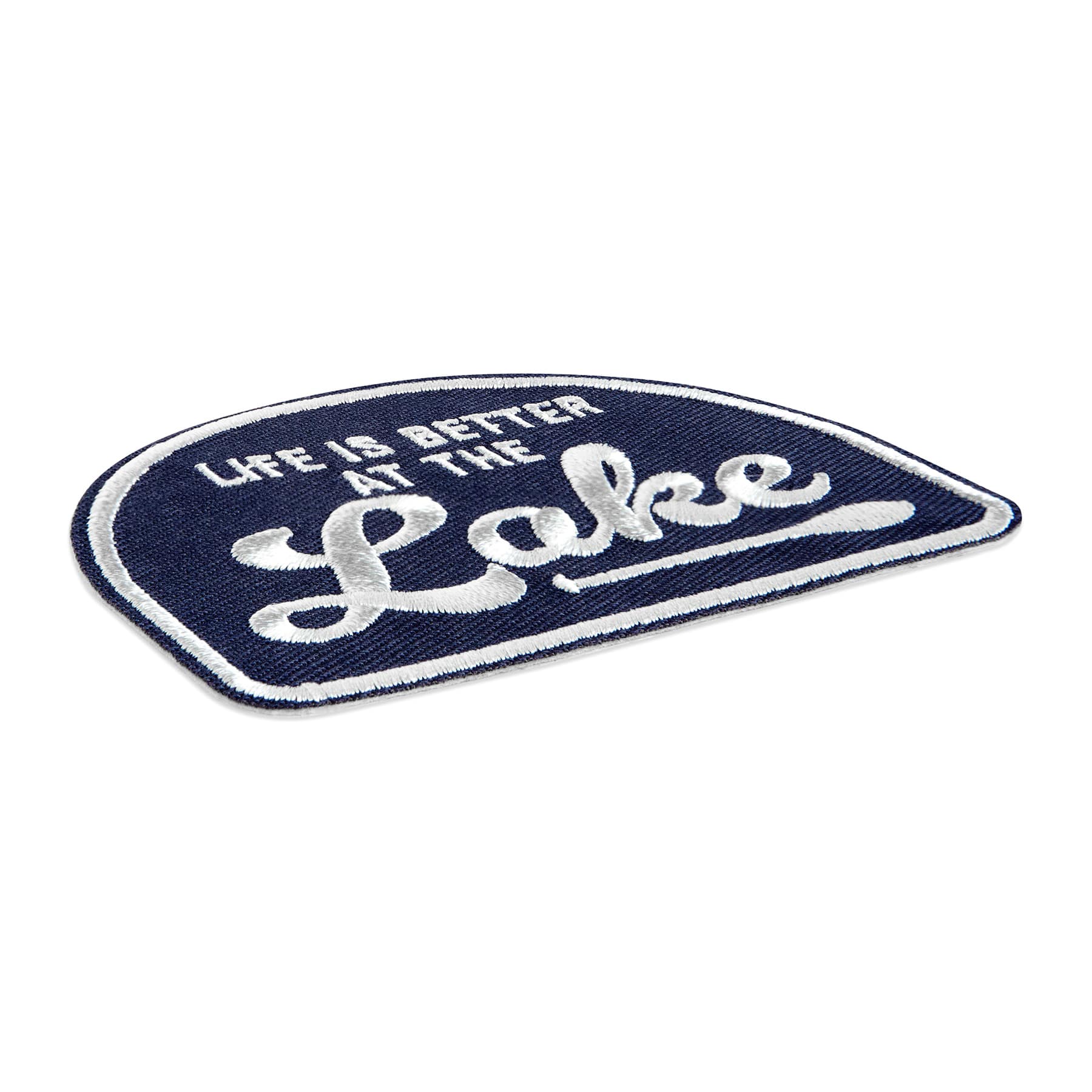 Life Is Better At The Lake Embroidered Iron-On & Adhesive Patch by Make Market®