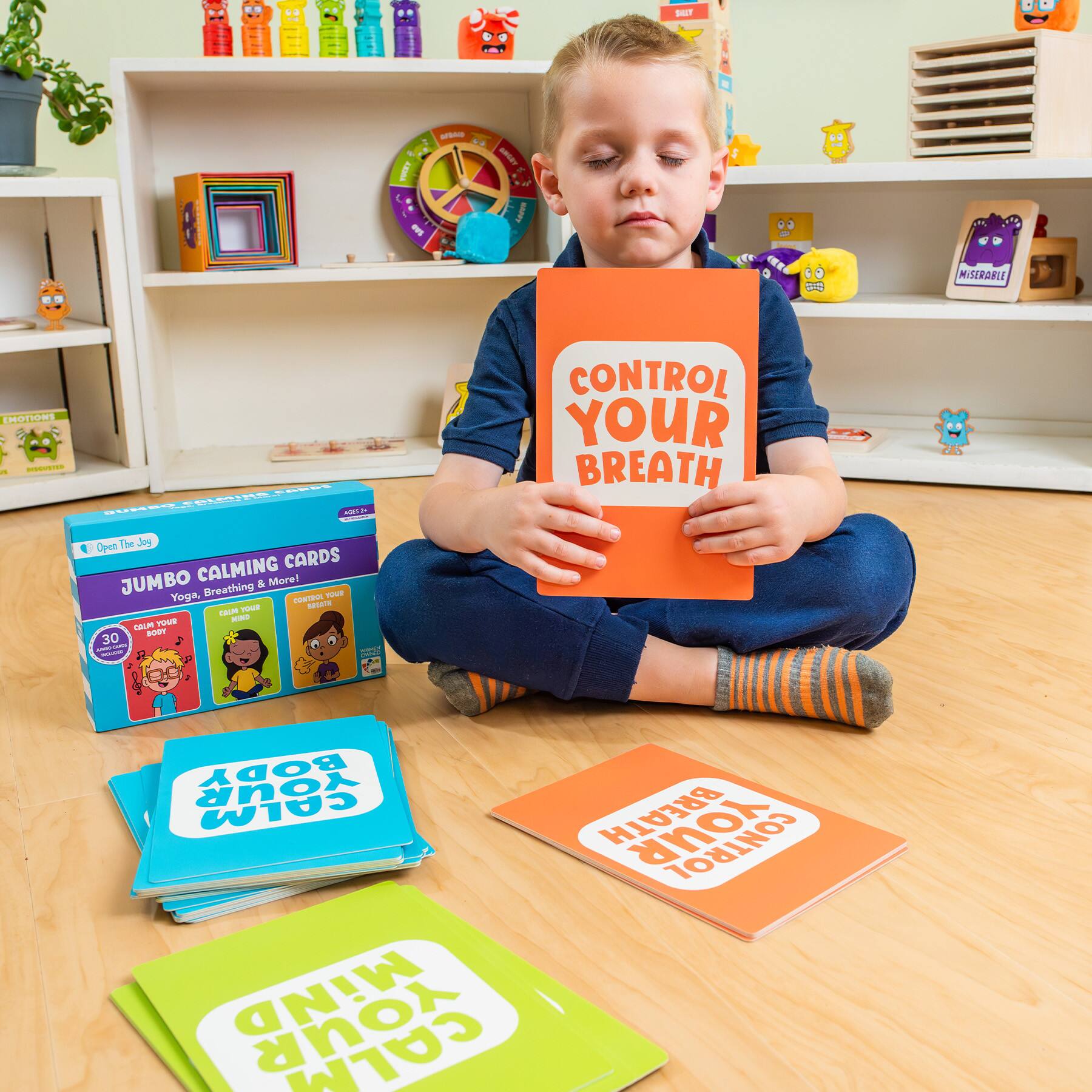 Open the Joy Jumbo Calming Tools Cards Set