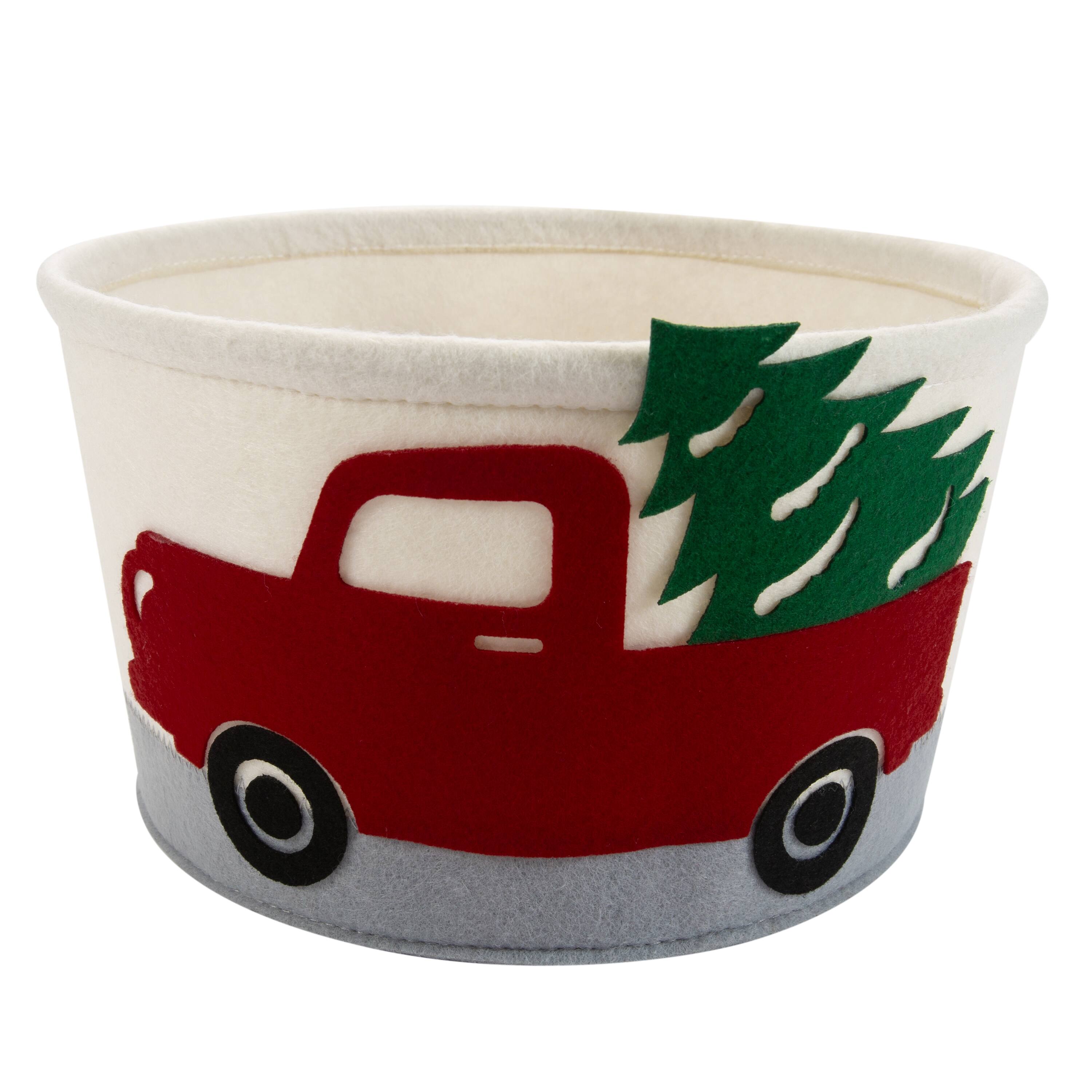 Simplify Round Felt Truck Tote
