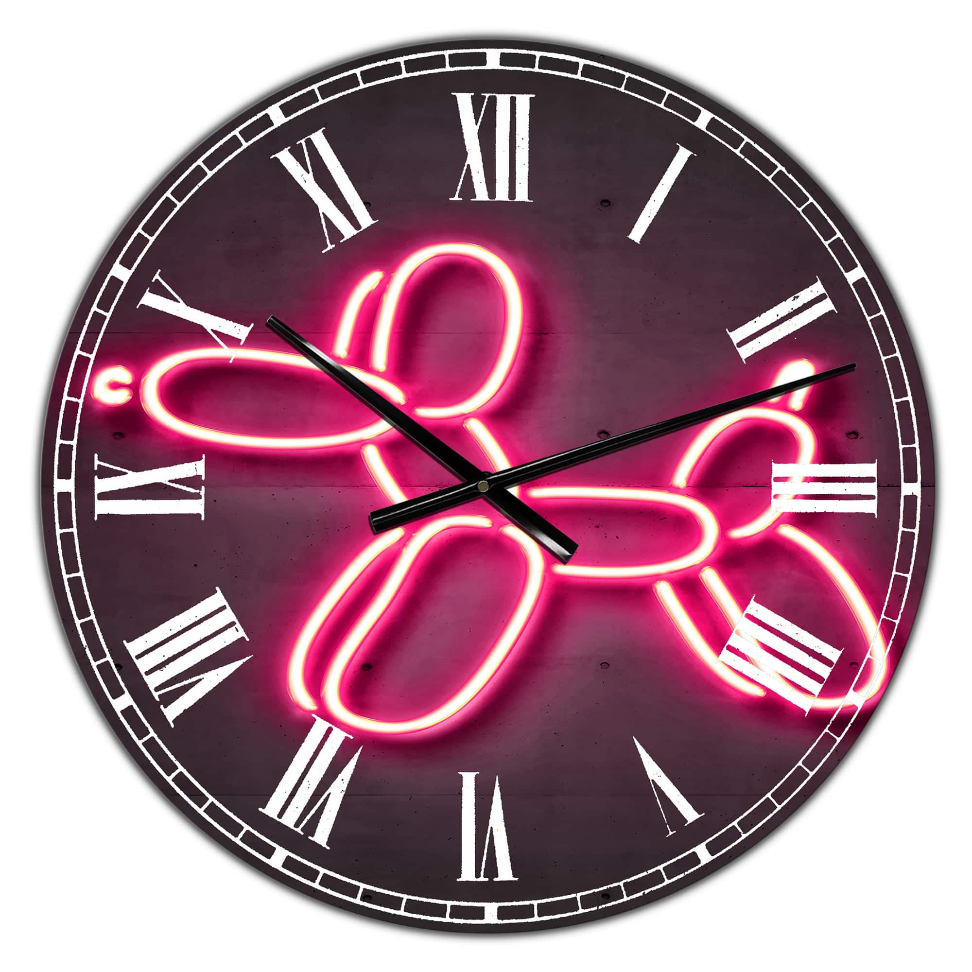 Designart 'Balloon Dog Oversized Modern Wall Clock