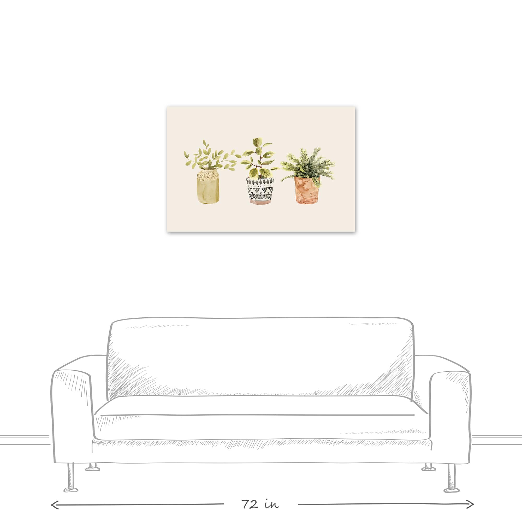 Designs Direct Potted Plants Canvas Wall Art