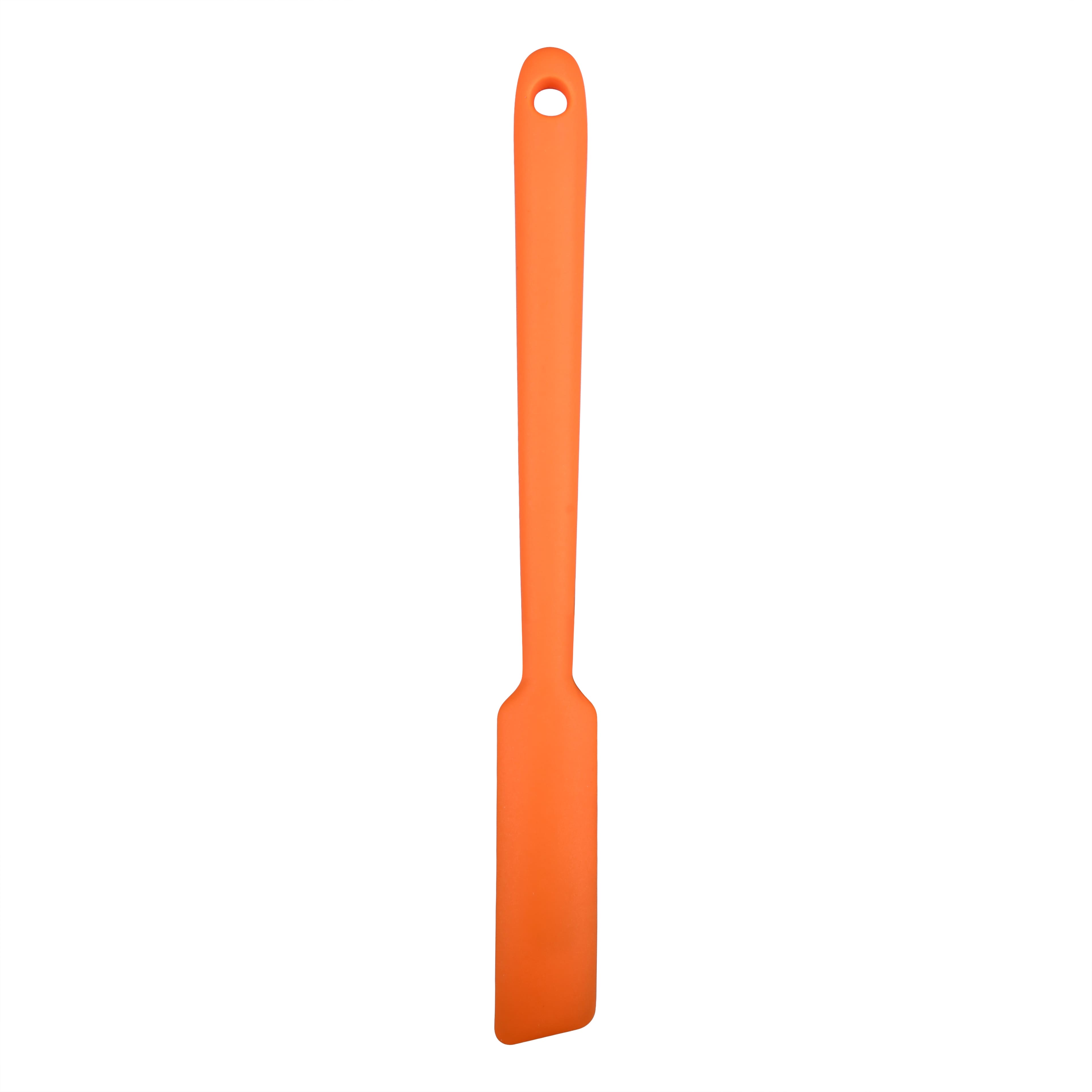 Orange Waves Mini Silicone Jar Spatula by Makery™