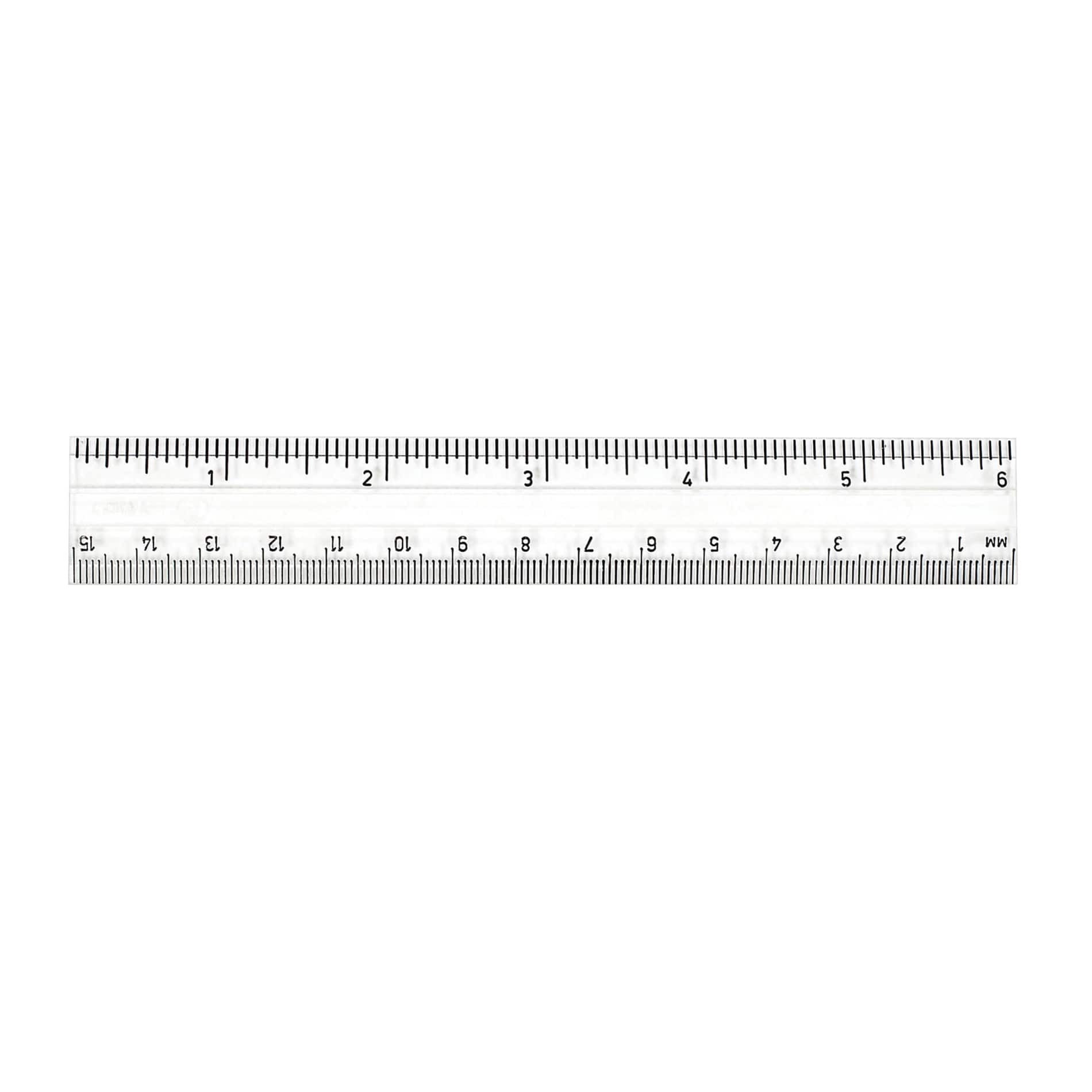 Charles Leonard Clear 6" Plastic Ruler, 48ct.