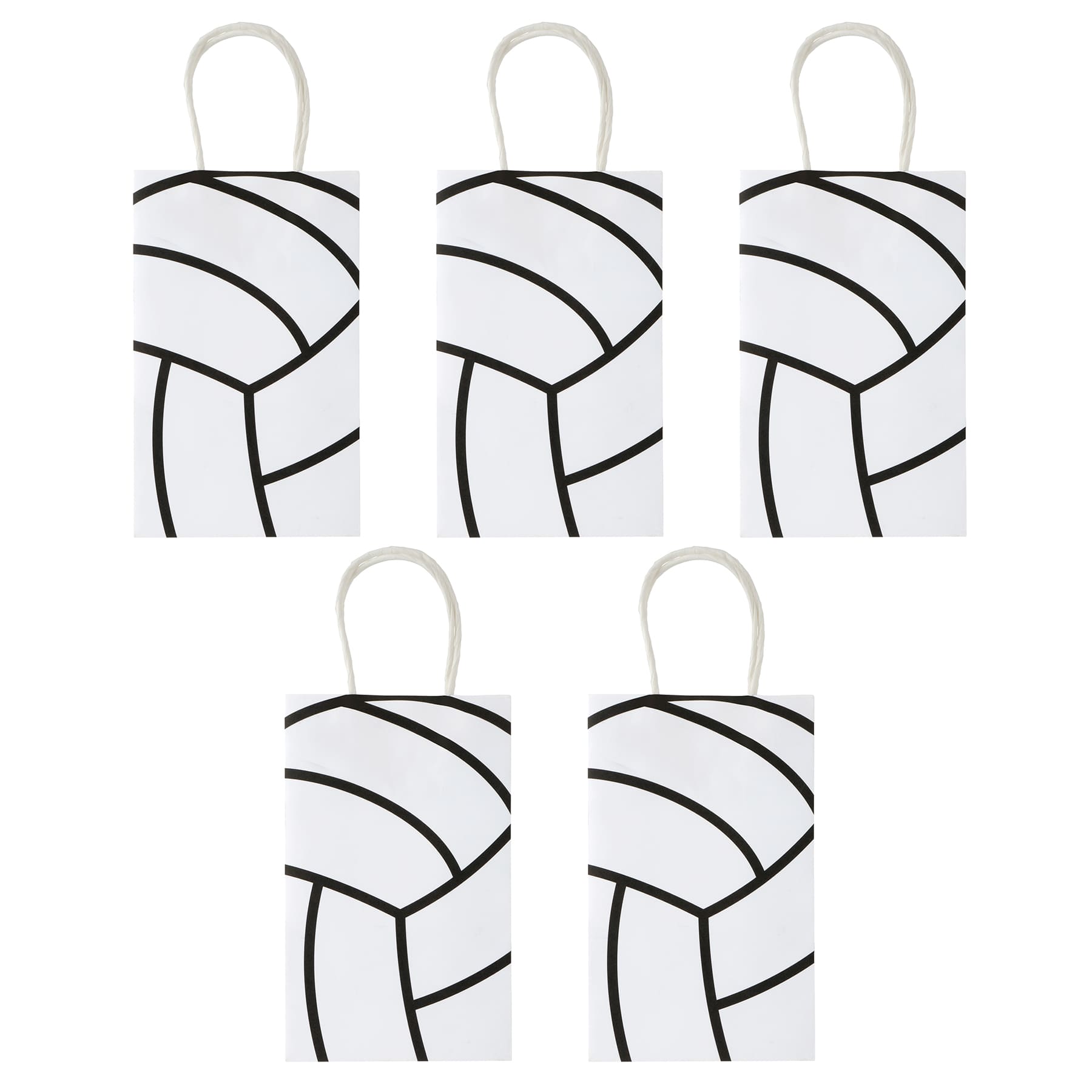 Small Volleyball Gift Bags, 5ct. by Celebrate It™