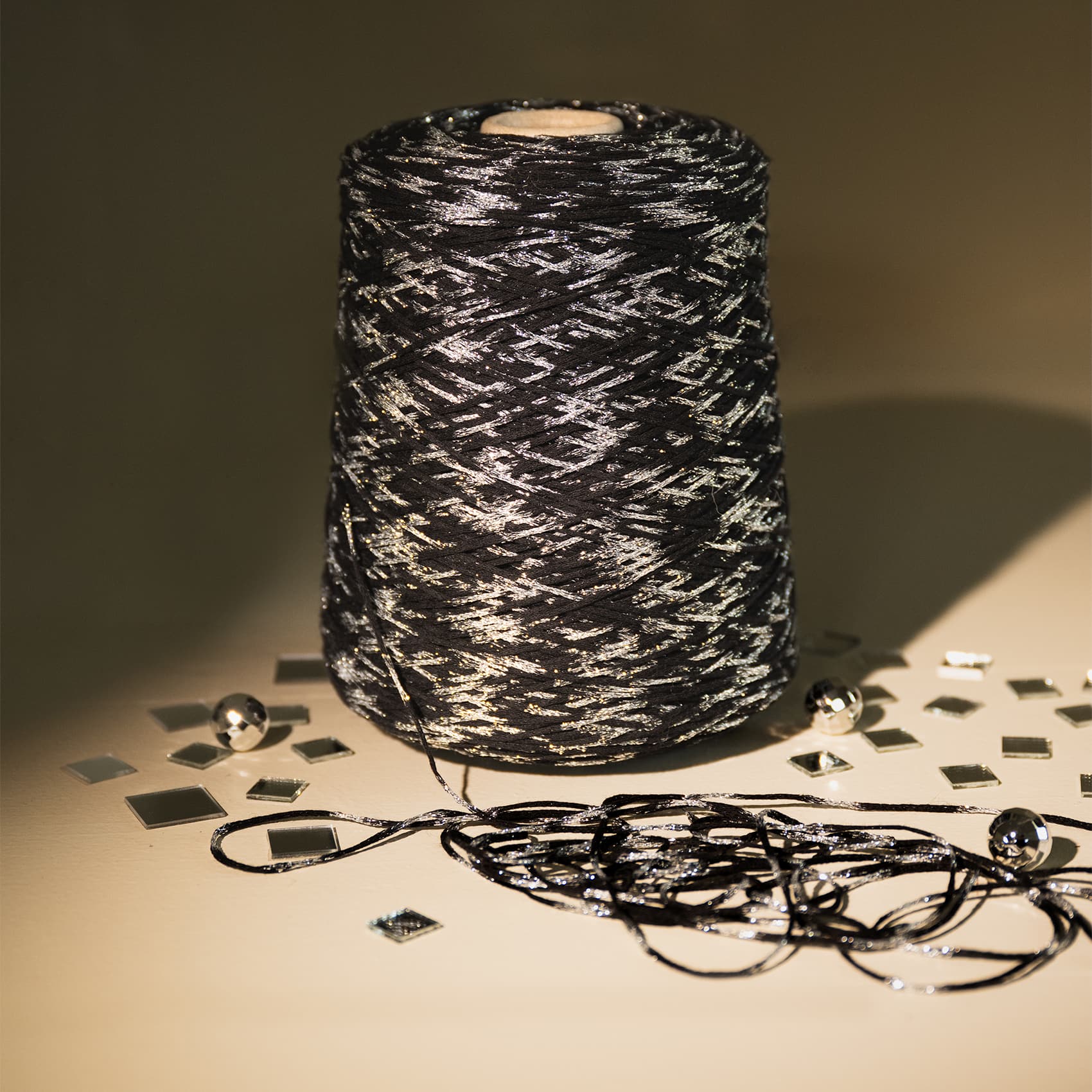 Silk City Fibers Spotlight Metallic Cone Yarn