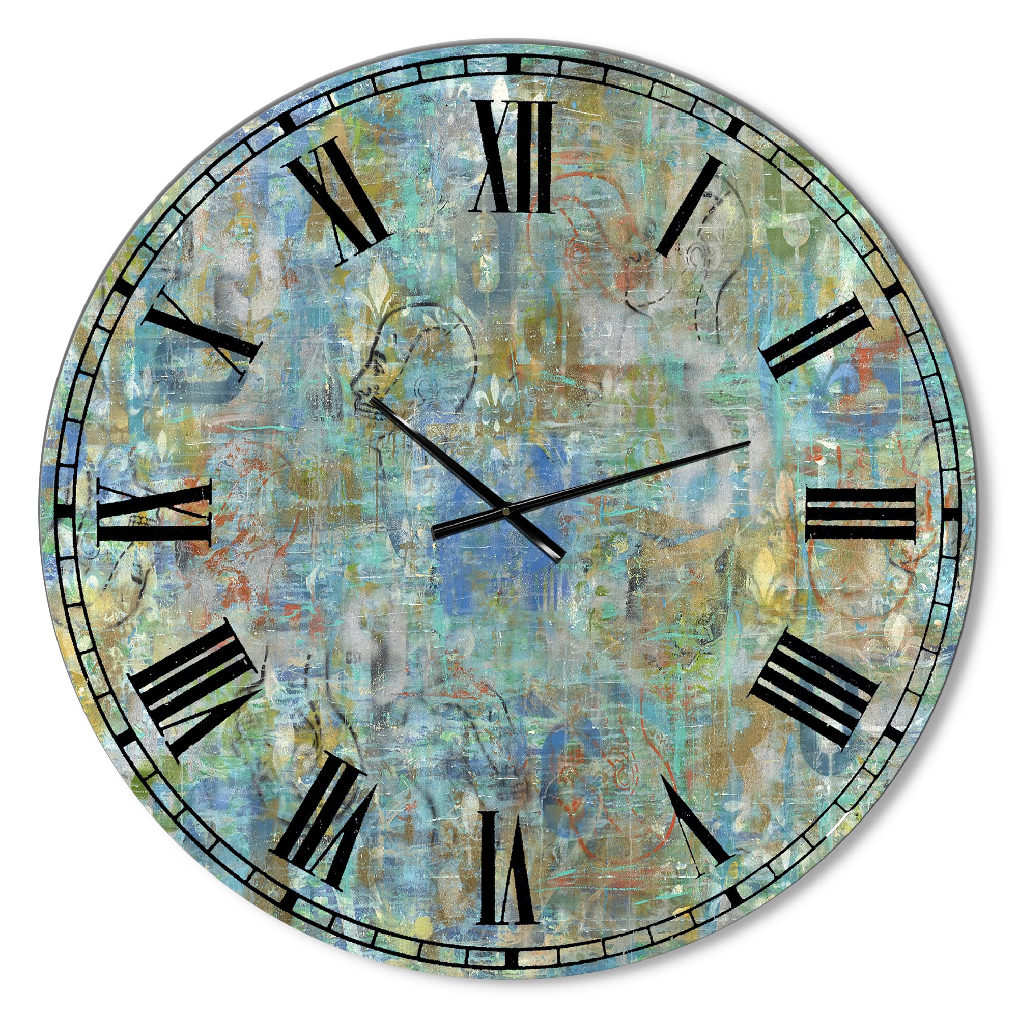 Designart 'Mind Blown Large Modern Wall Clock