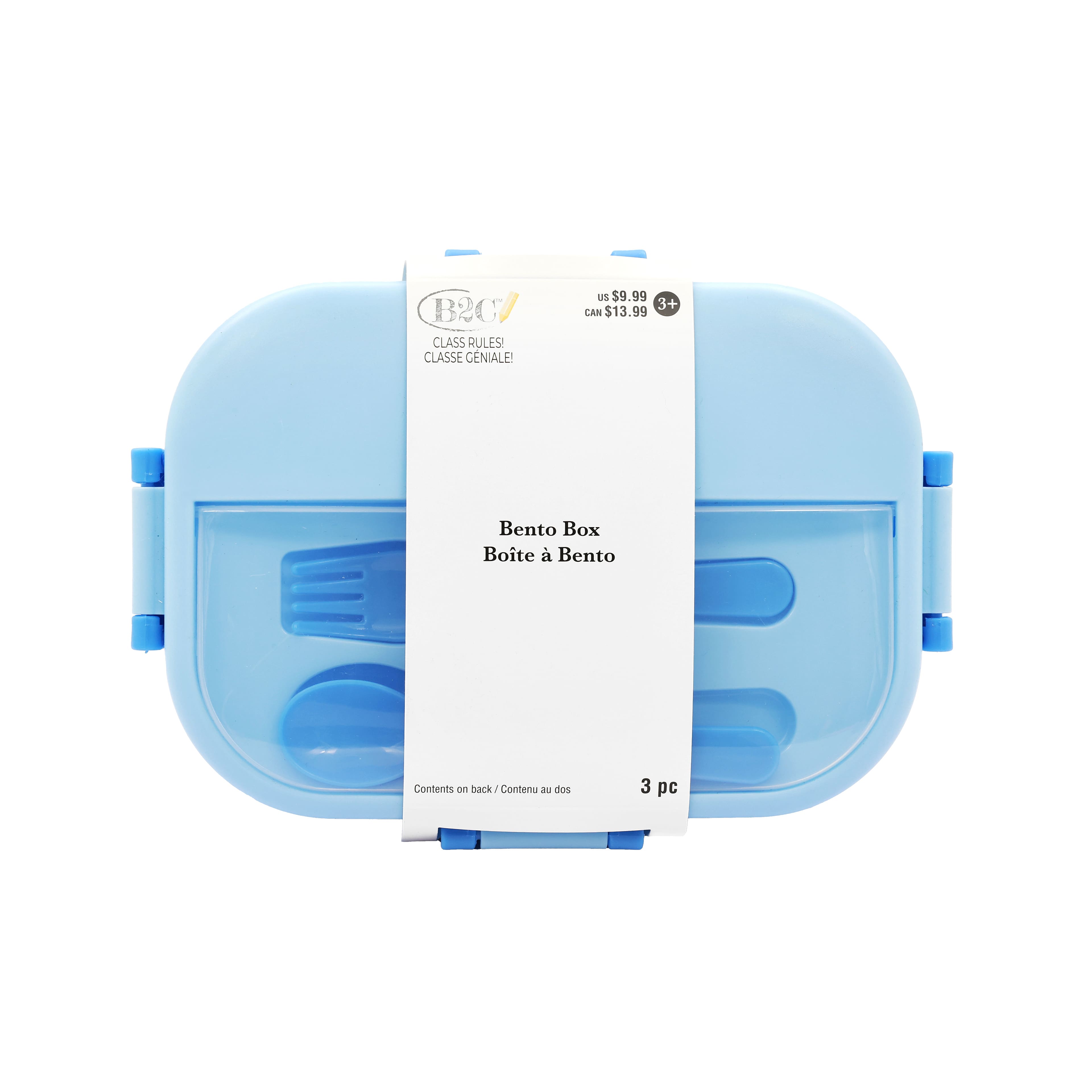 Class Rules! 3-Compartment Bento Box & Utensil Set by B2C