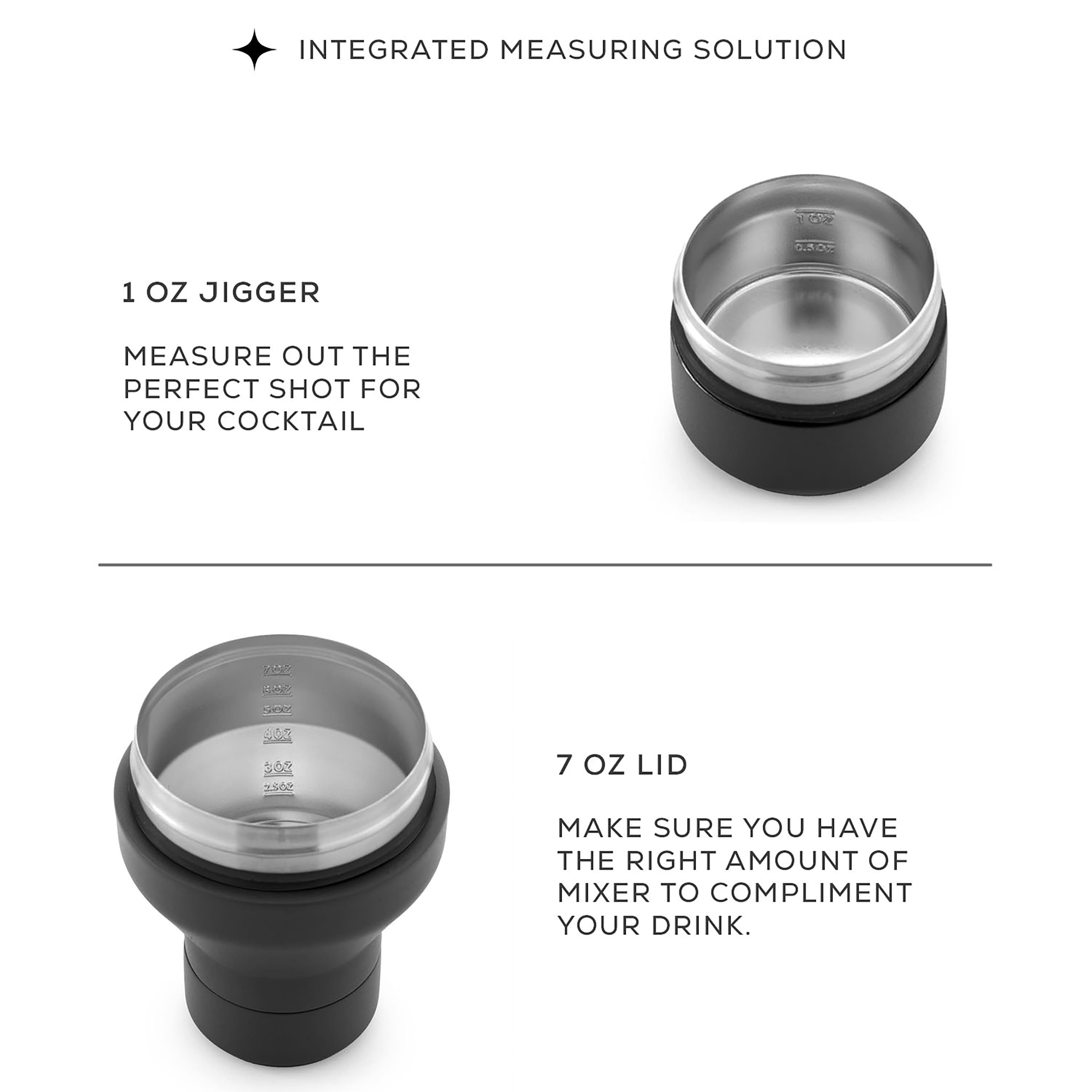 JoyJolt® 20oz. Vacuum Insulated Cocktail Protein Shaker