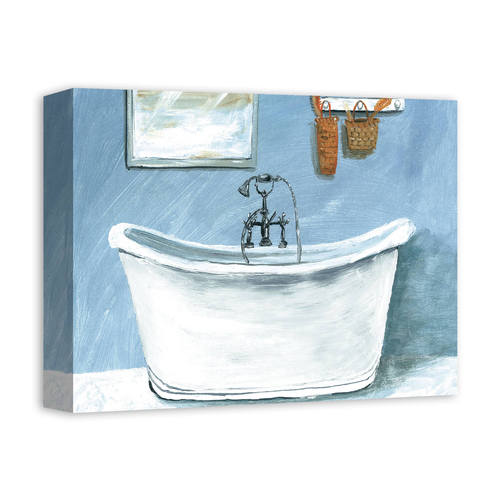 Calm Bathtub 14" x 11" Canvas Wall Art