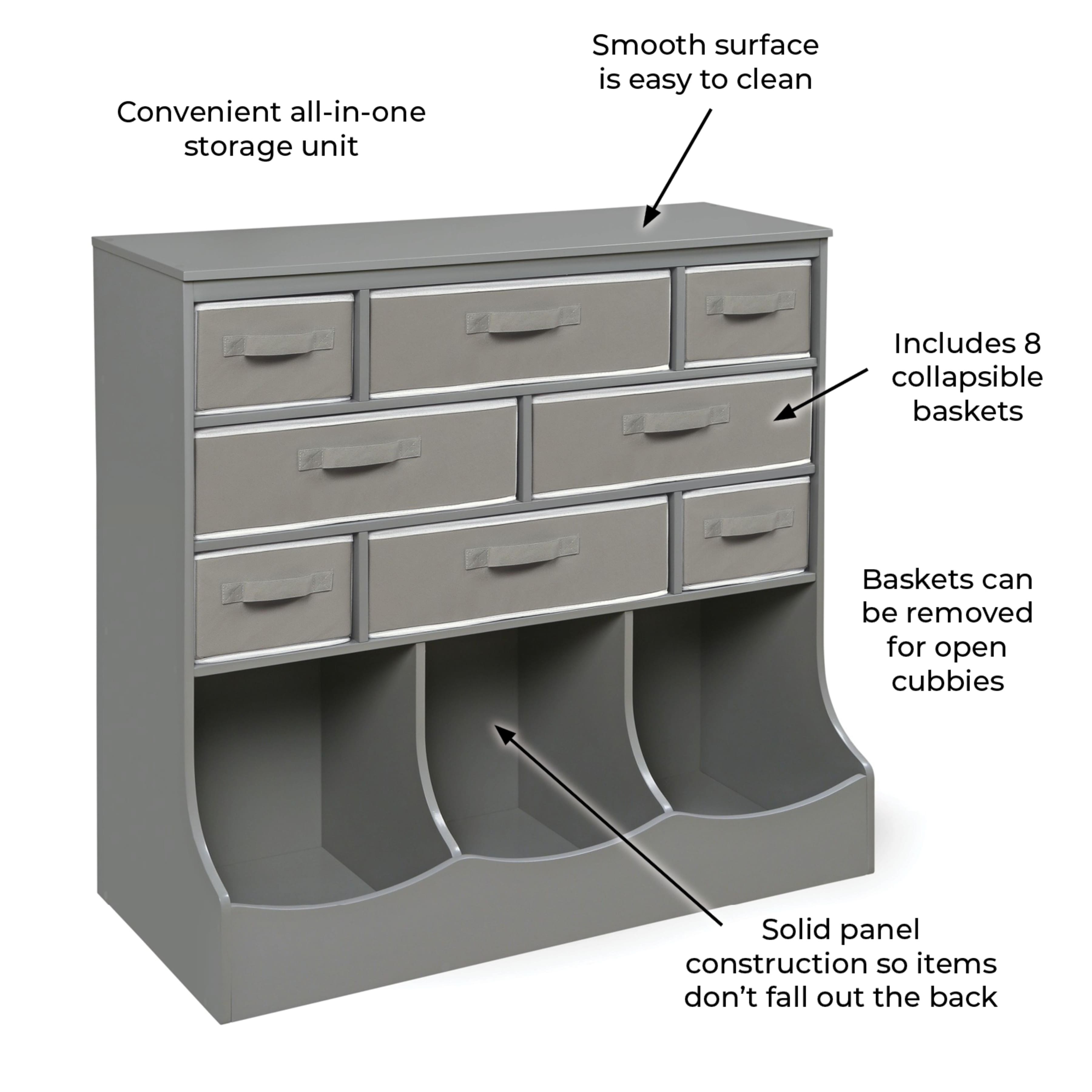 Badger Basket Gray Baskets & Bins Storage Station