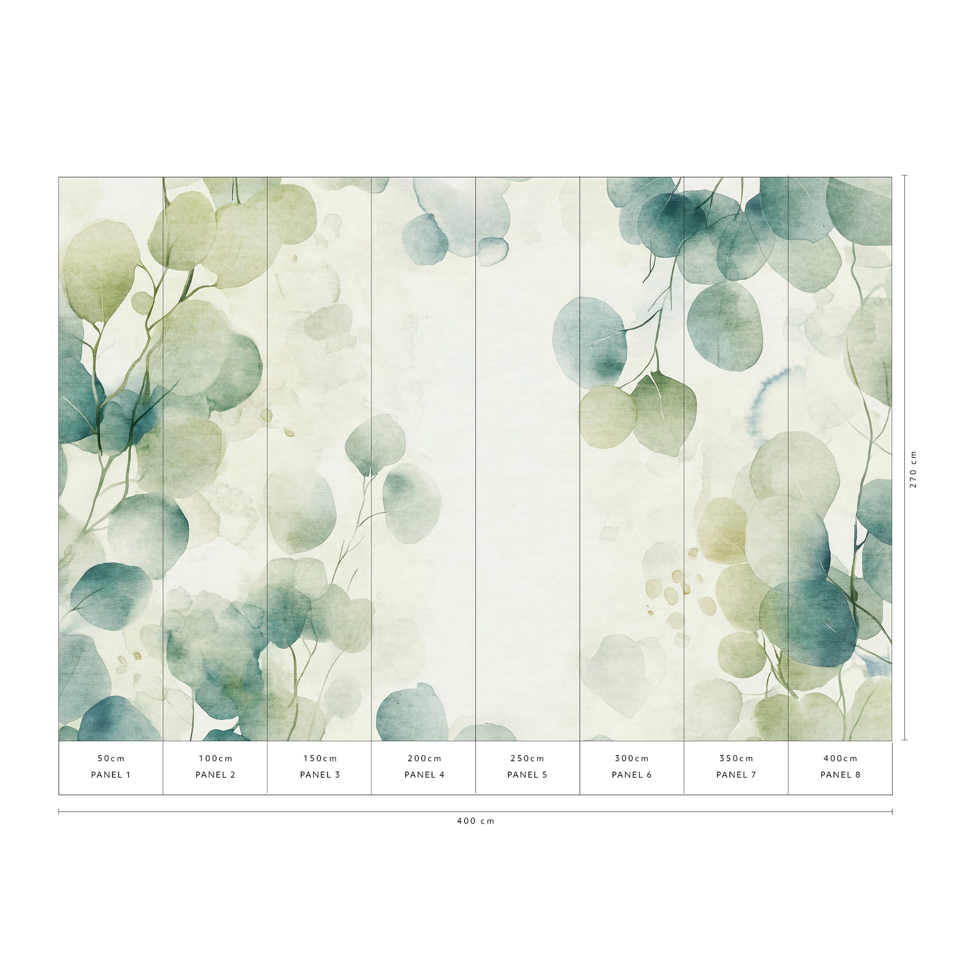 Designs Direct Green Canopy Green Wall Mural
