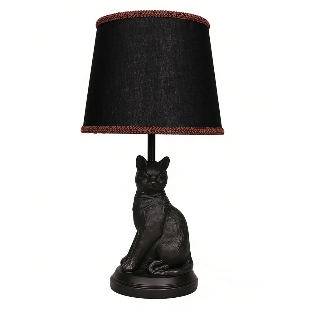 17" Black Cat Lamp Tabletop Décor by Ashland®