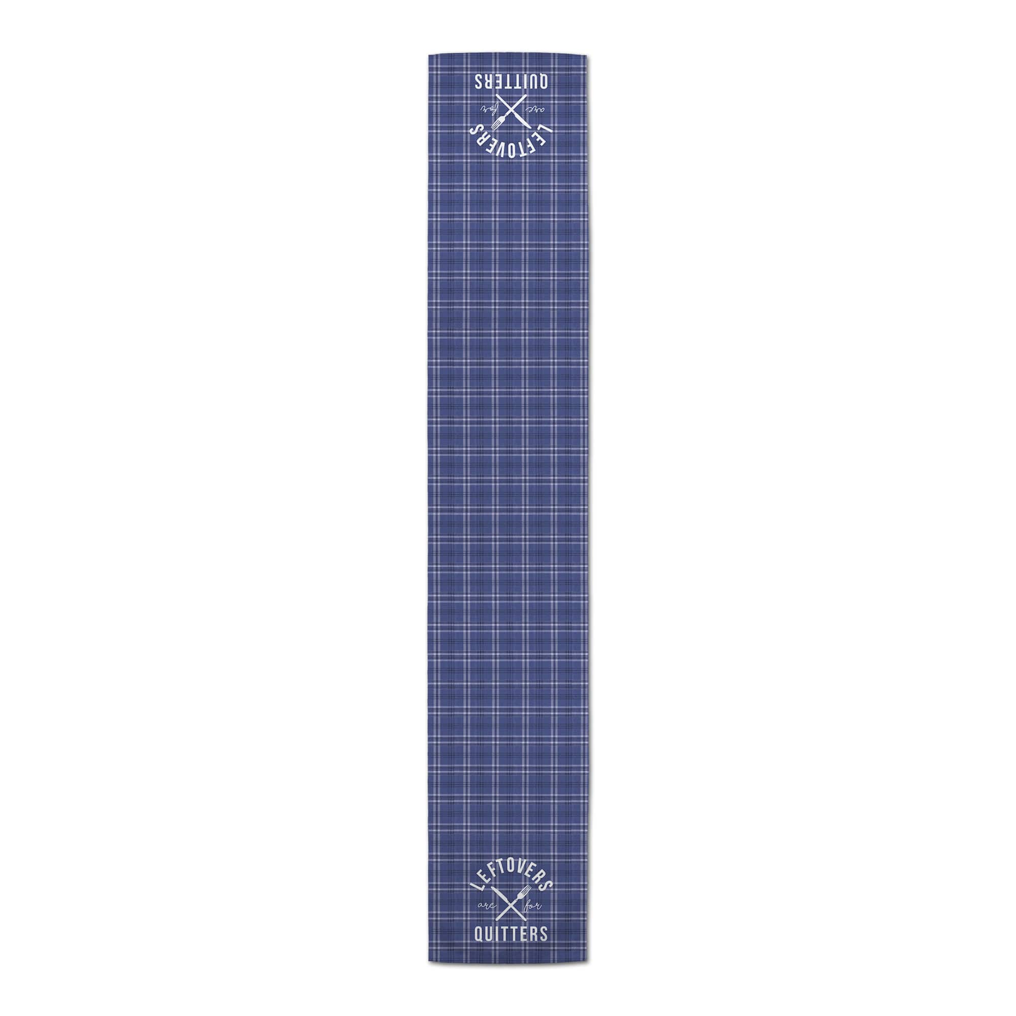 72" Leftovers Plaid Polyester Twill Table Runner