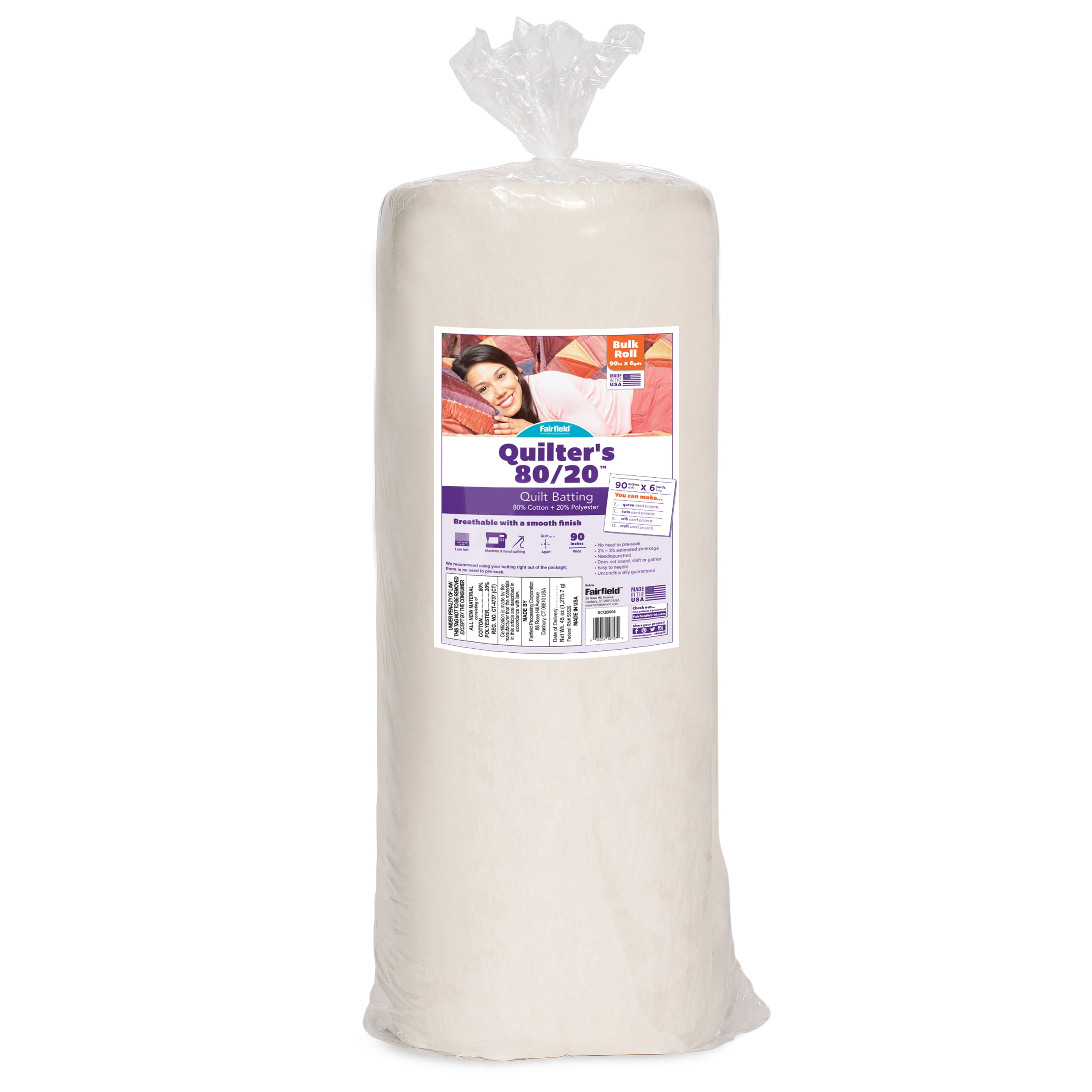 Quilters 80/20™ Quilt Batting, 90" x 6yd.
