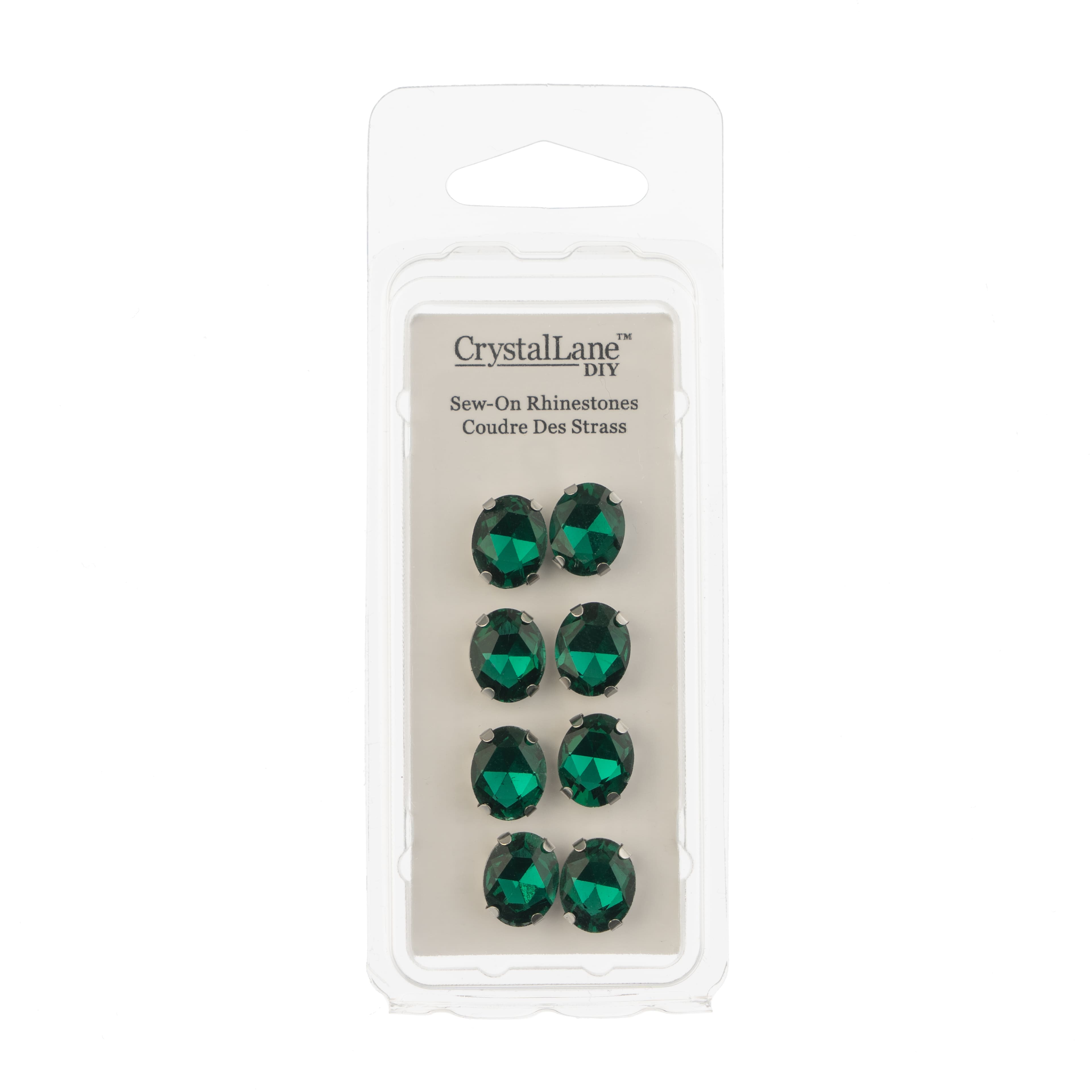 John Bead Crystal Lane 10mm Sew-On Rhinestones, 8ct.