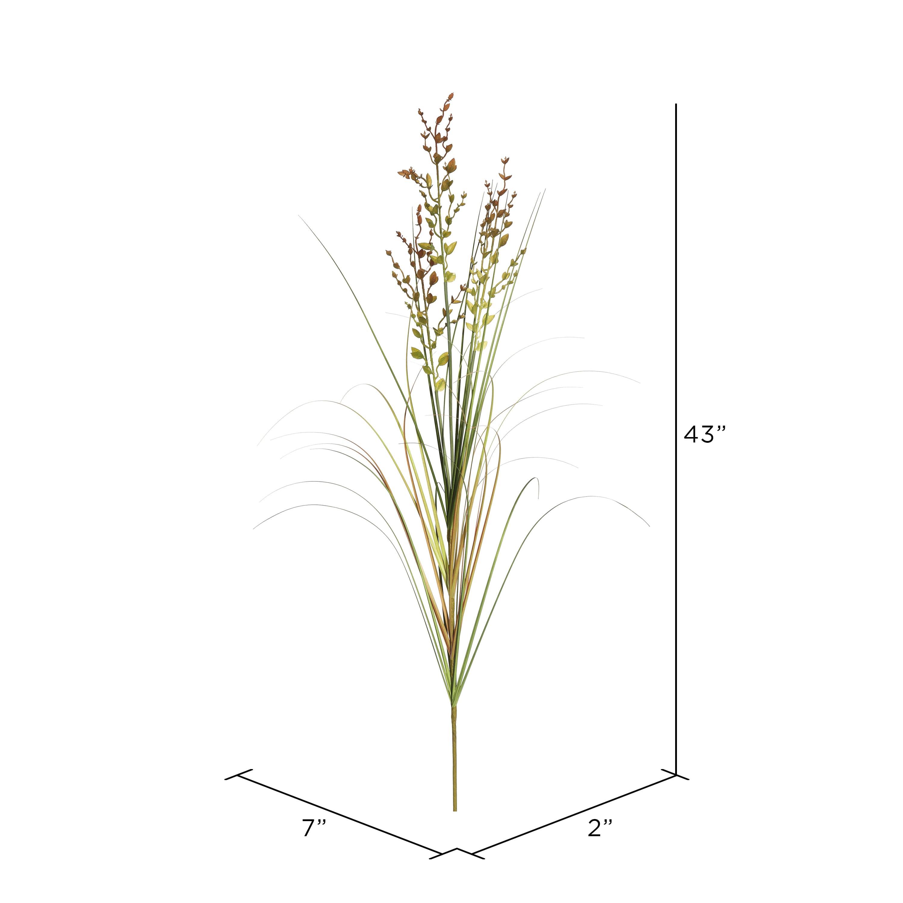 6 Pack: Green And Brown Mixed Grass Spray