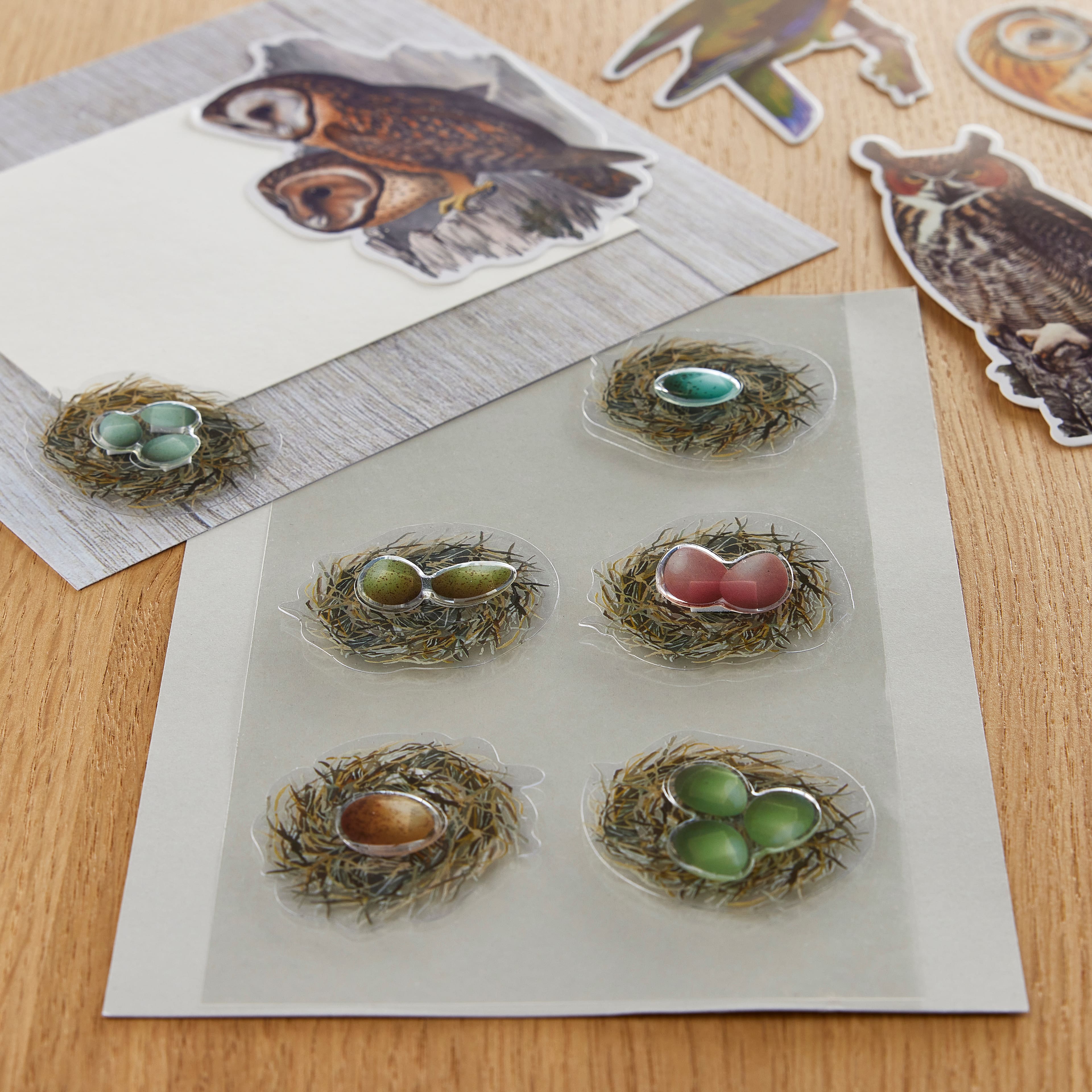 Bird Eggs in Nest Stickers by Recollections™