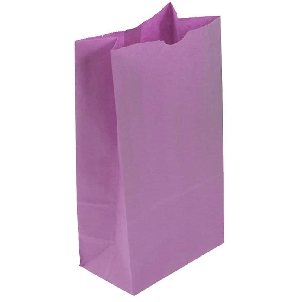 JAM Paper Purple Large Lunch Bags, 500ct.