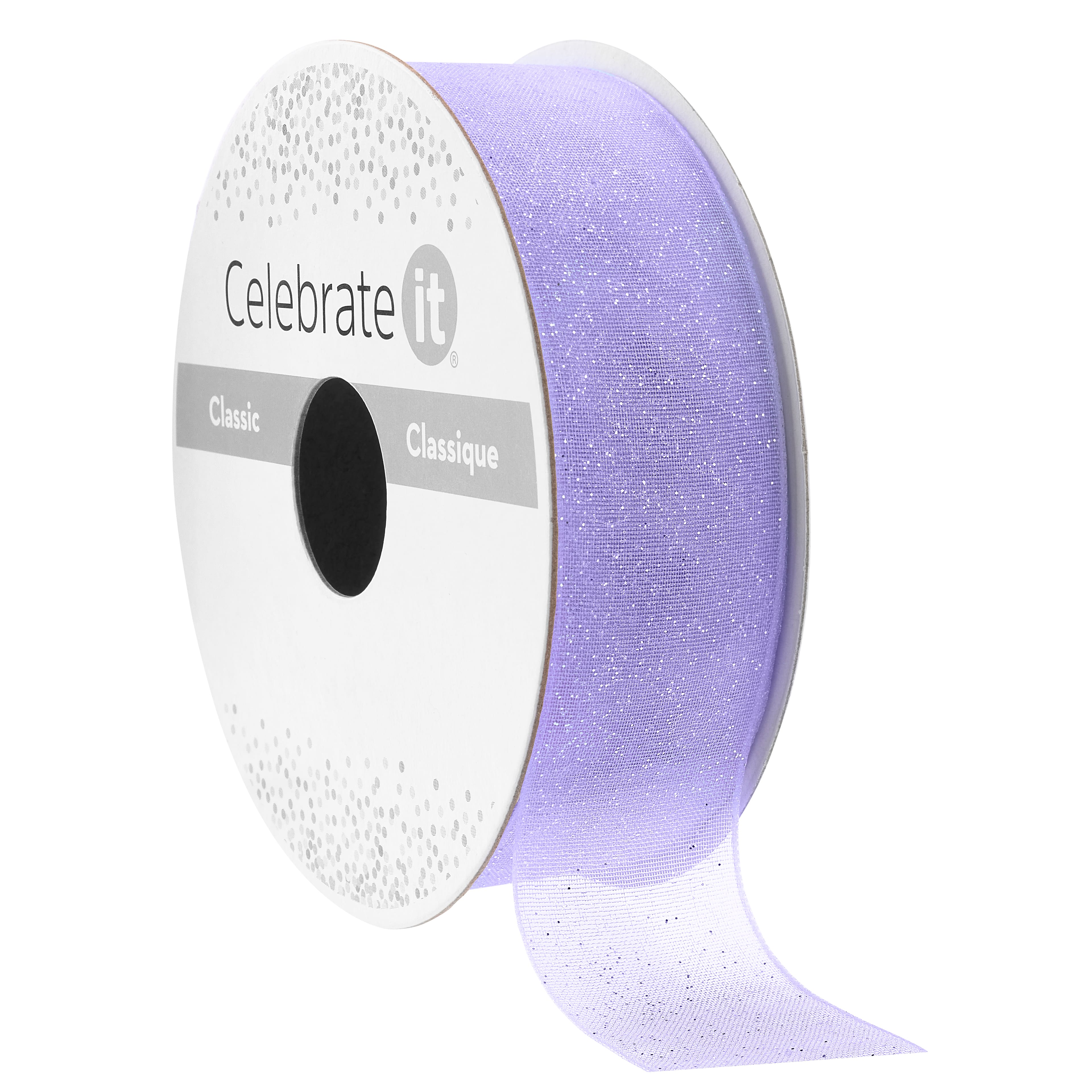 7/8" x 5yd. Grosgrain Glitter Ribbon by Celebrate It® Classic