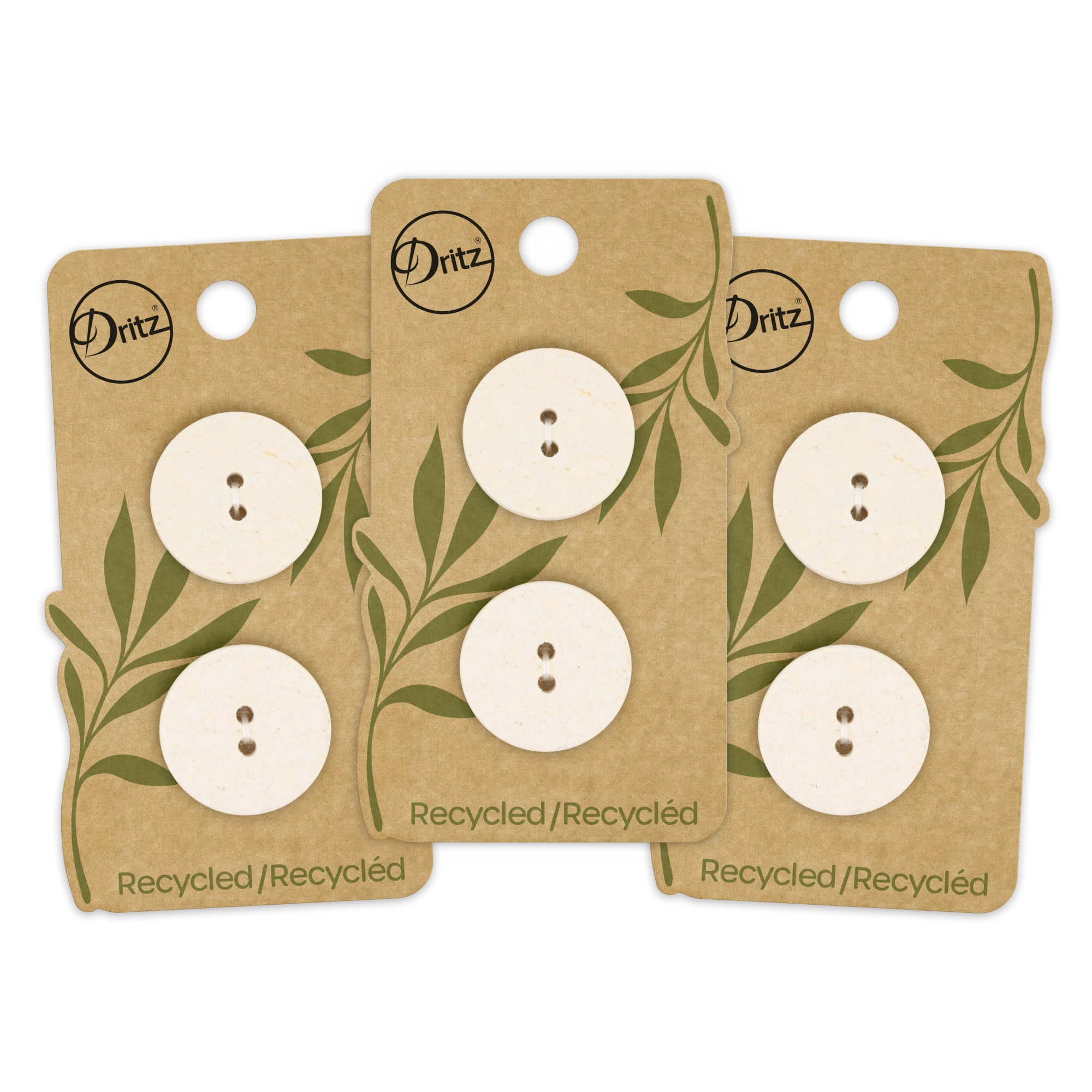 Dritz® 23mm Recycled Cotton Round Buttons