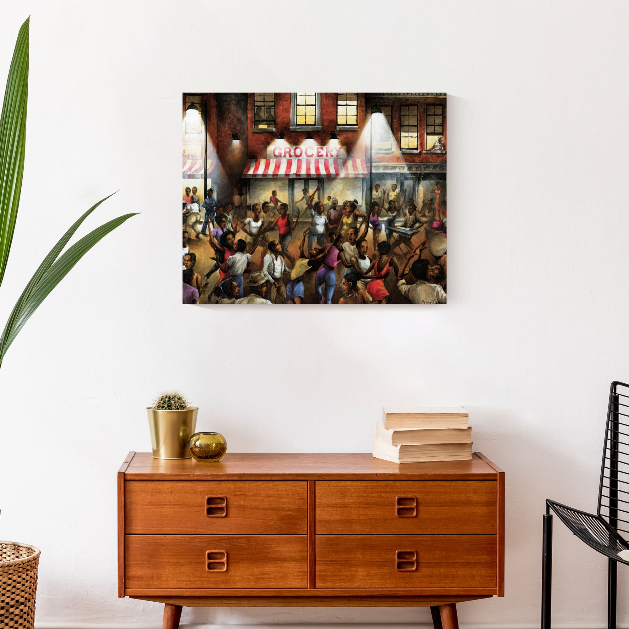 Dancing In The Street 20" x 16" Canvas Wall Art