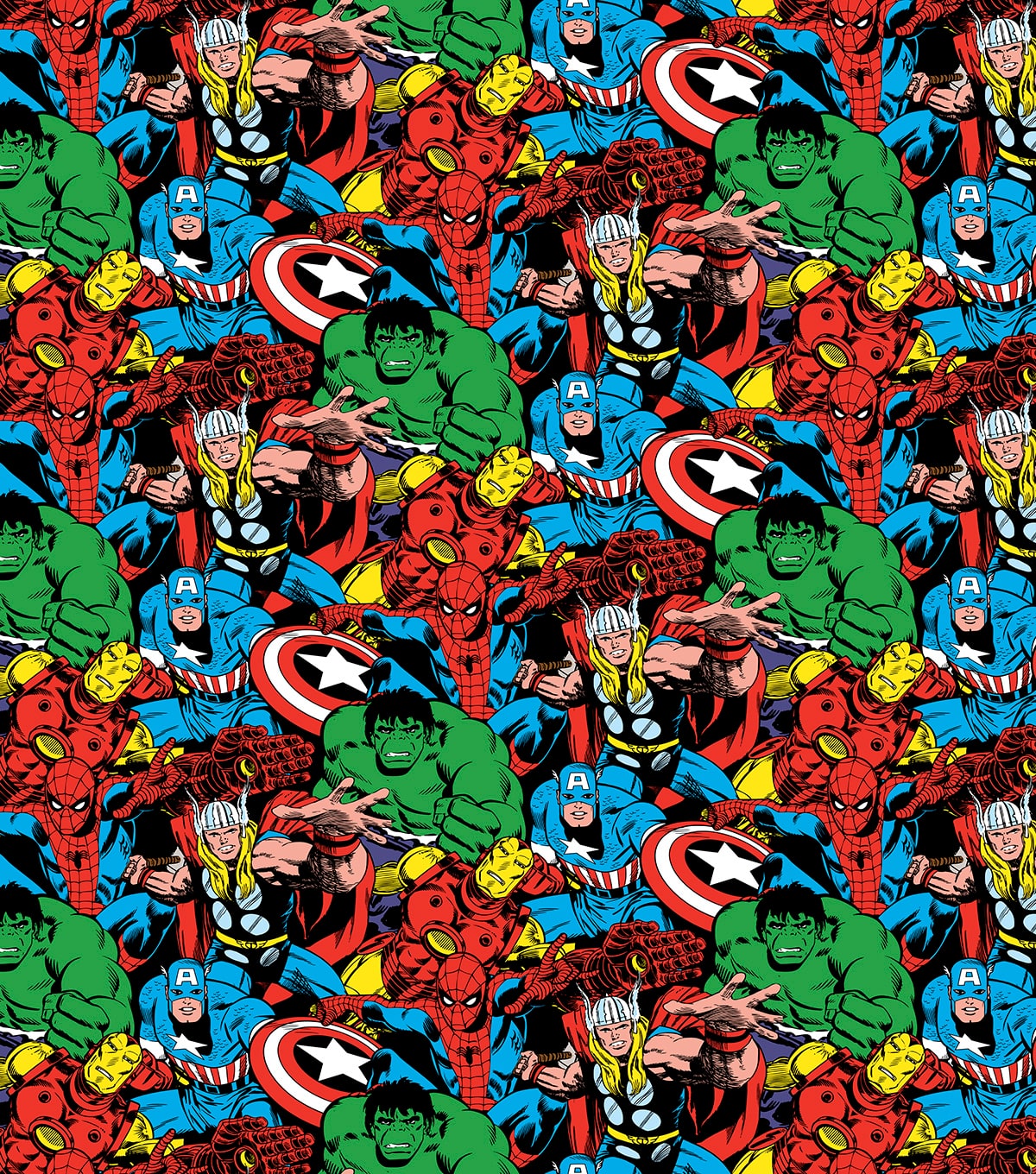 Marvel® Comics Packed Fleece Fabric